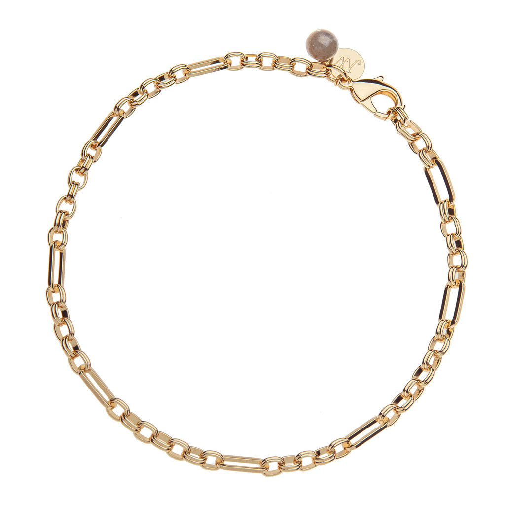 Across All Time Chain Necklace with Labradorite Bead