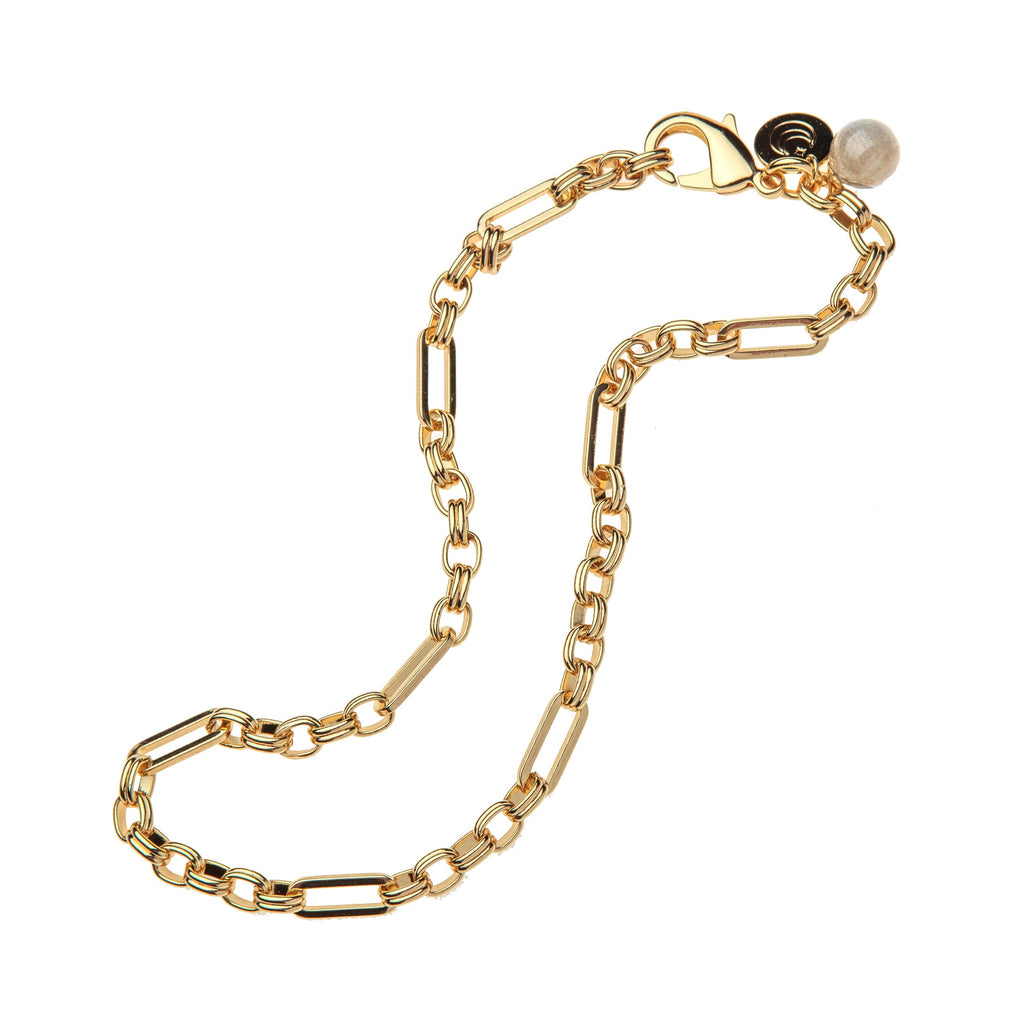 Across All Time Chain Necklace with Labradorite Bead