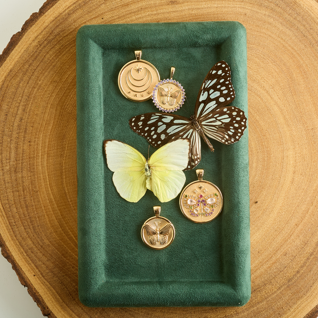 FREE Stone Butterfly Pendant Coin
