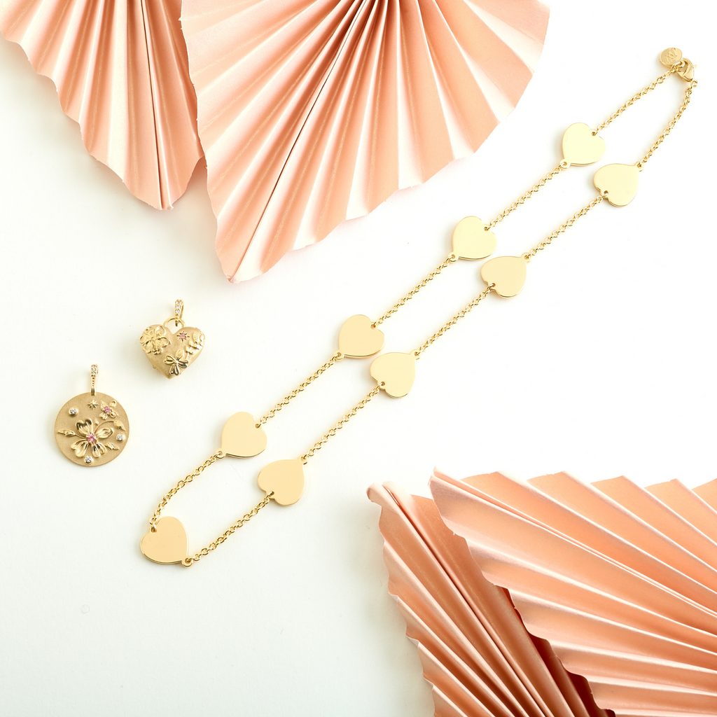 LOVE Pieces of My Heart Chain Necklace