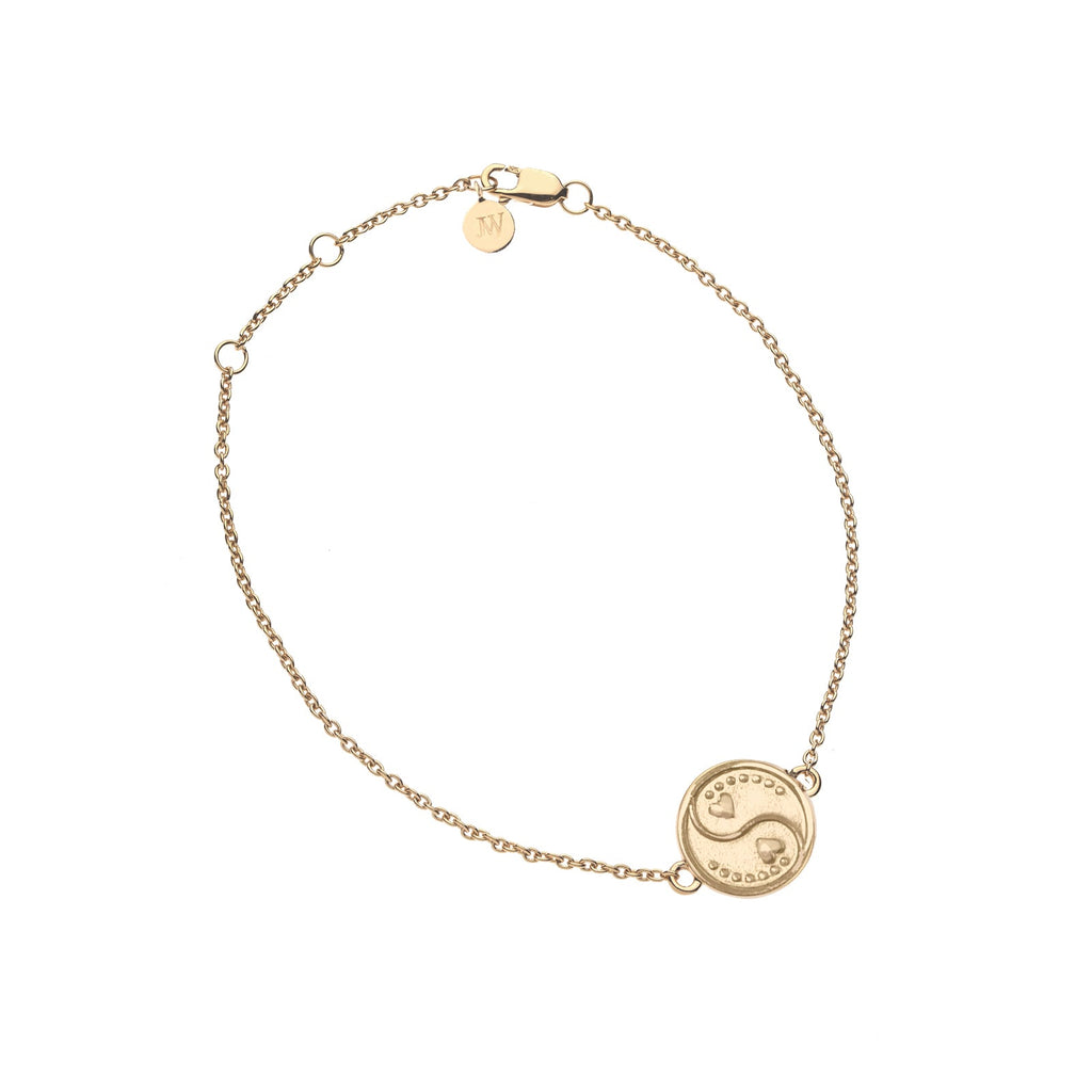 BALANCE JW Baby Coin Bracelet in 10k Gold