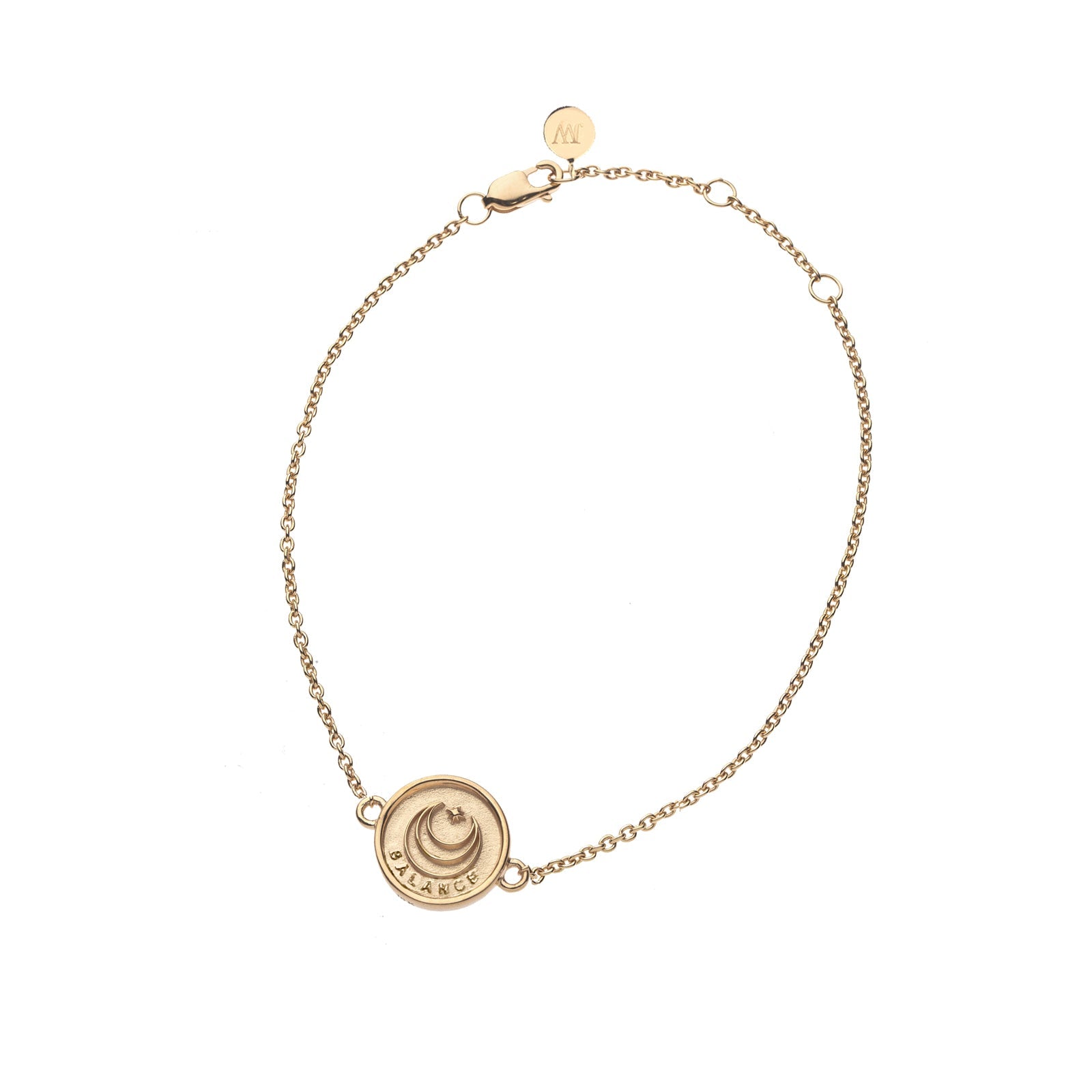 BALANCE JW Baby Coin Bracelet in 10k Gold