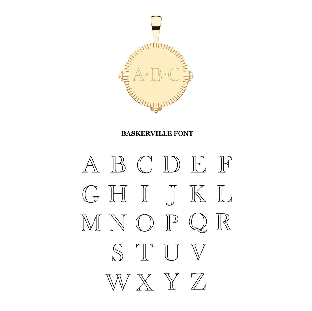Personalized Petite Coin Pendant