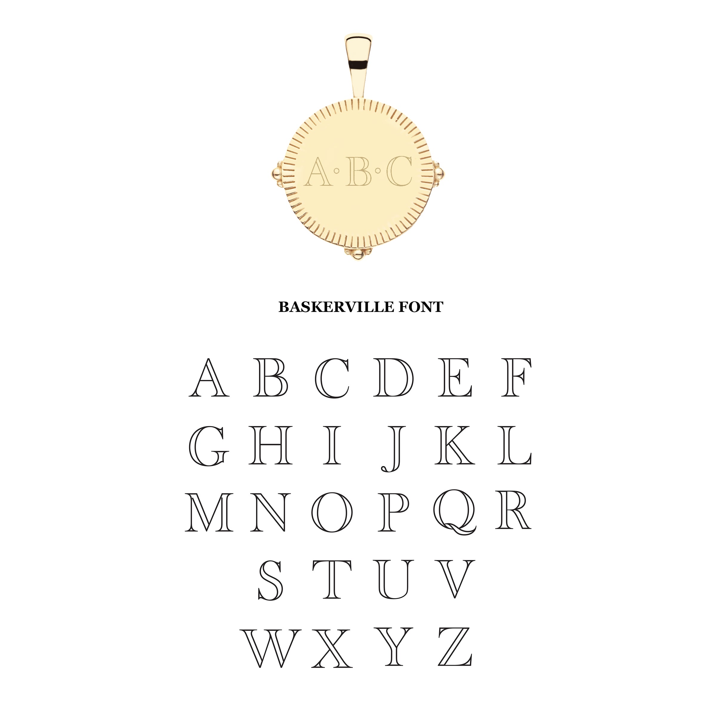 Personalized Petite Coin Pendant