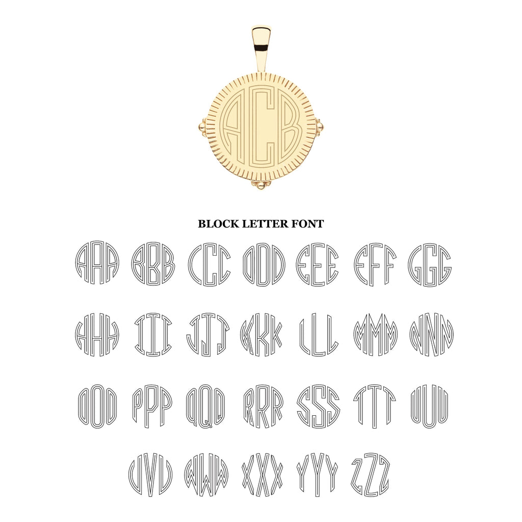 Personalized Petite Coin Pendant