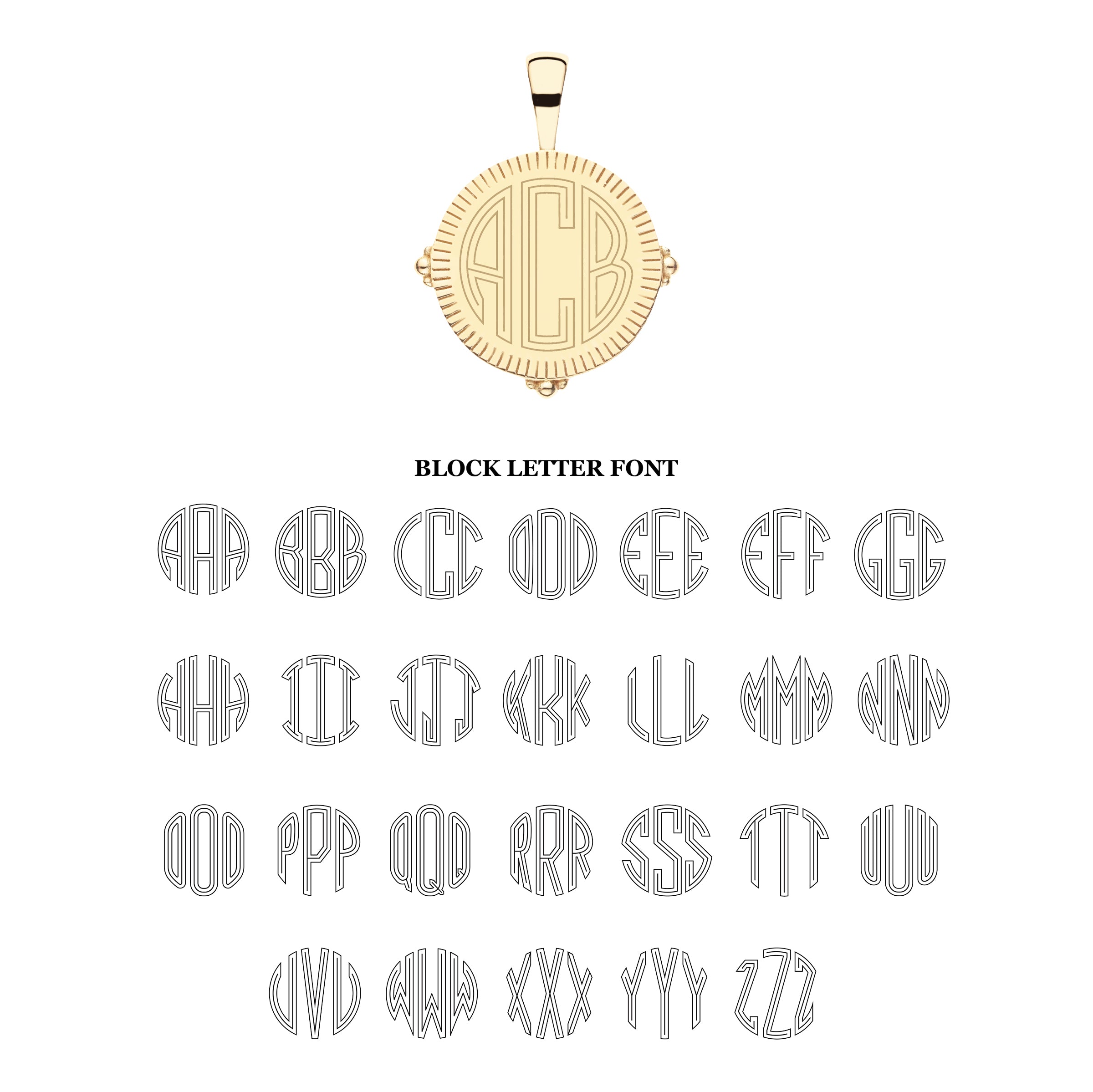 Personalized Petite Coin Pendant