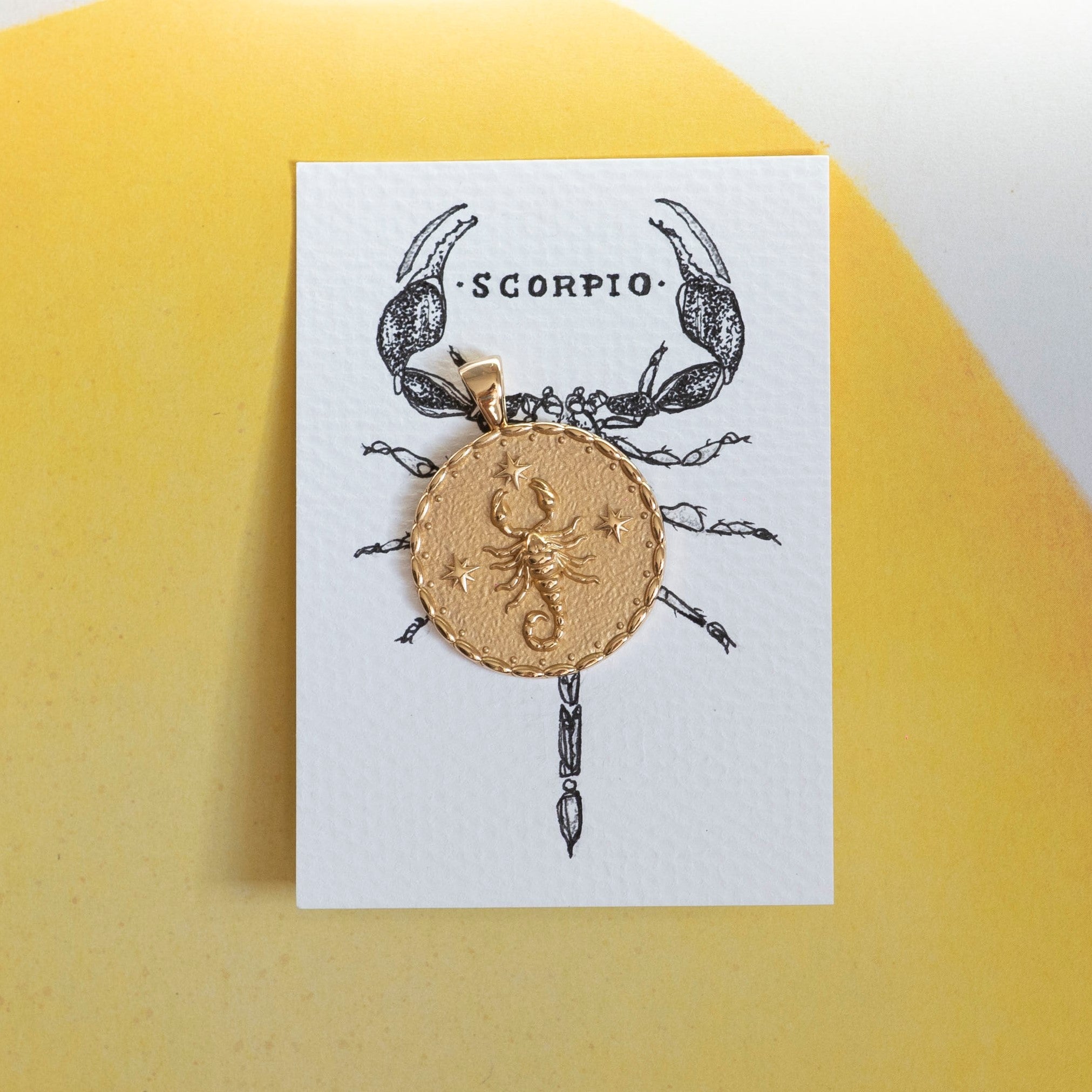 SCORPIO JW Zodiac Pendant Coin - Oct 23 - Nov 21