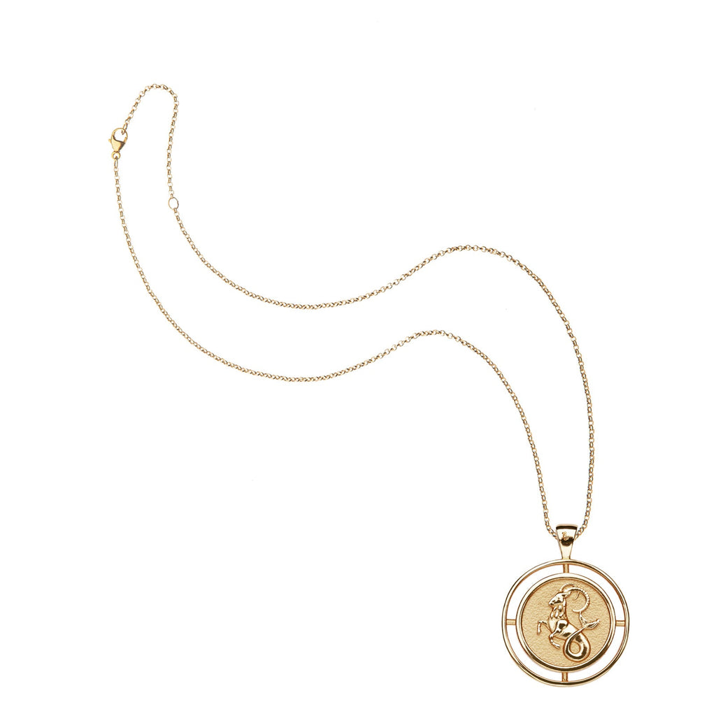 CAPRICORN JW Zodiac Pendant Coin - Dec 22 - Jan 19