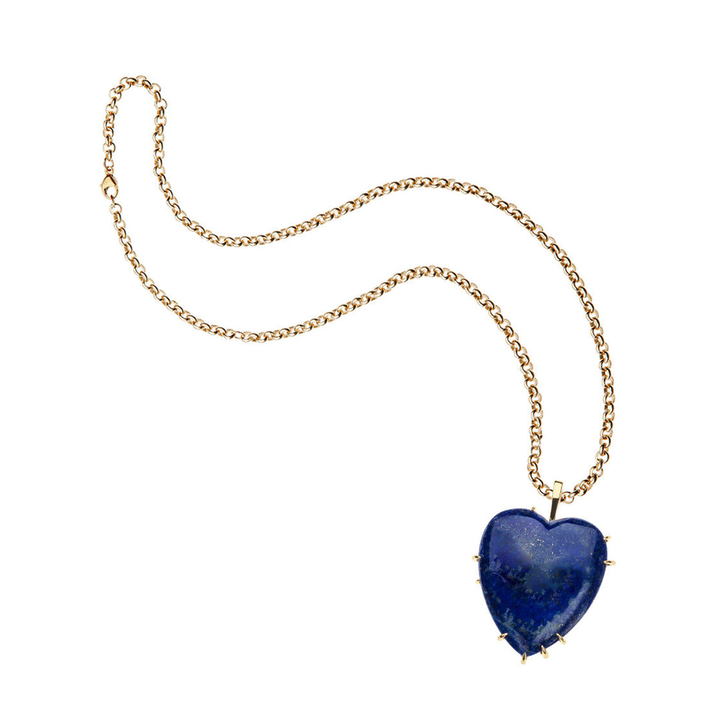 LOVE Carry Your Heart Pendant in Lapis