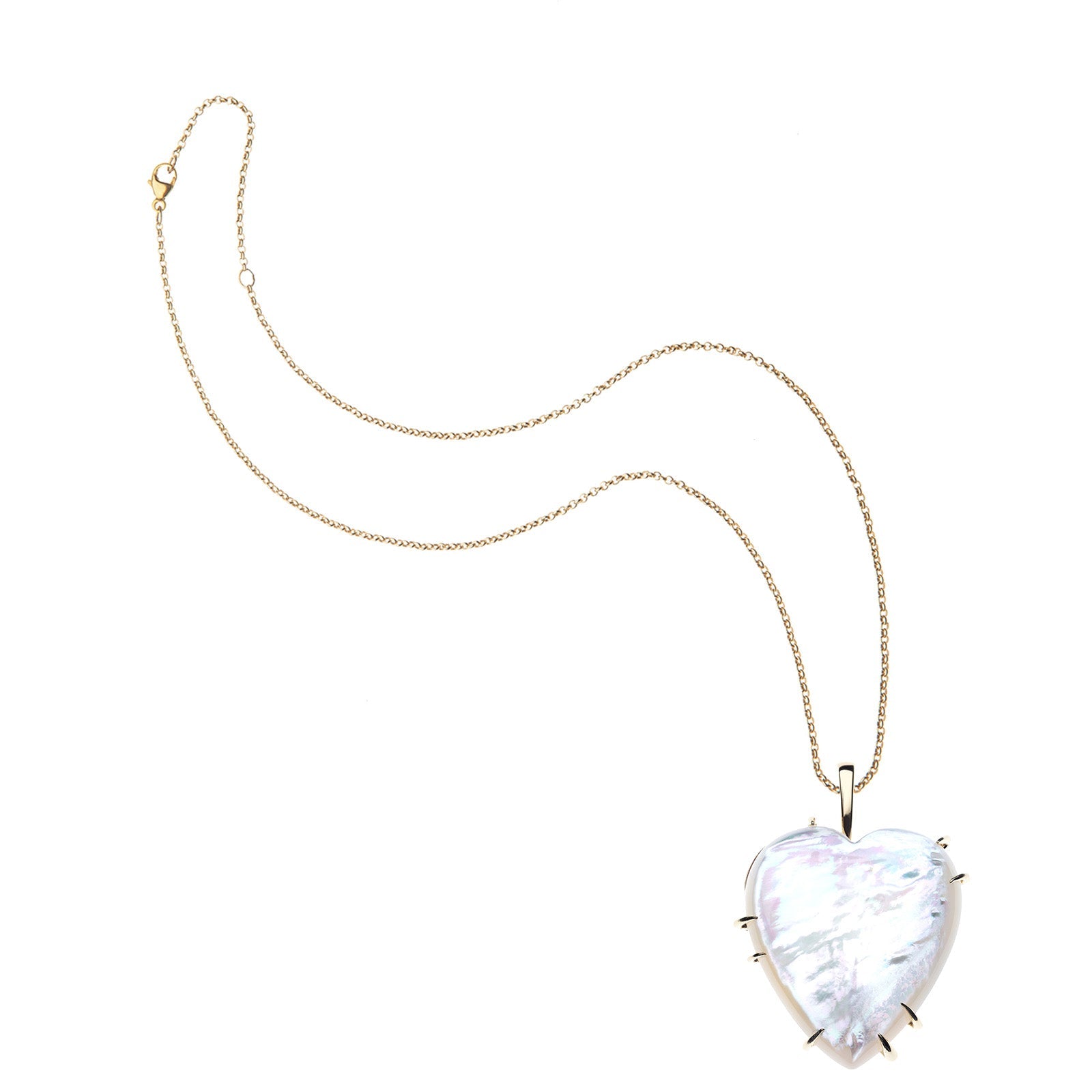LOVE Carry Your Heart Pendant in Mother of Pearl