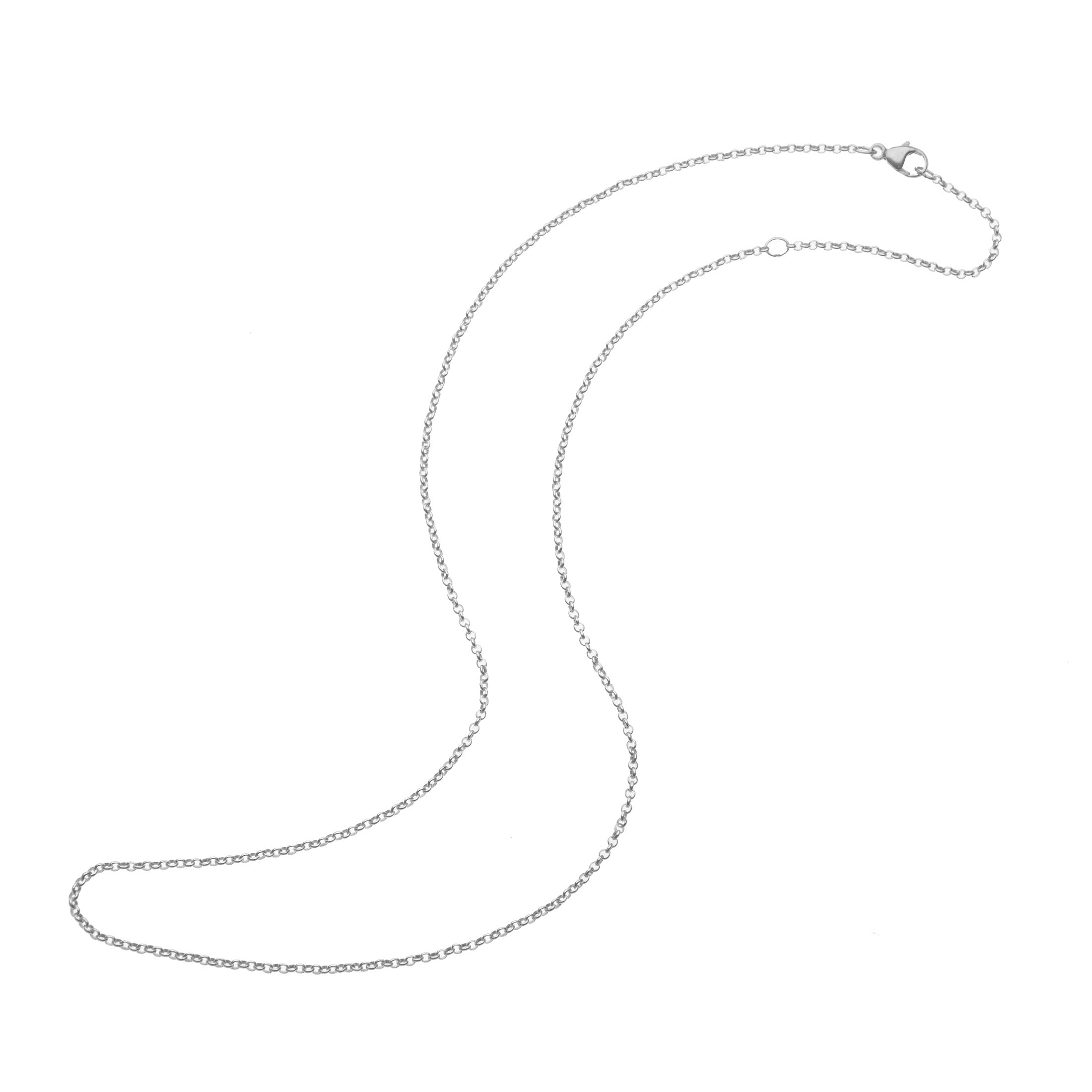 16-18" Classic Rolo Chain in Silver