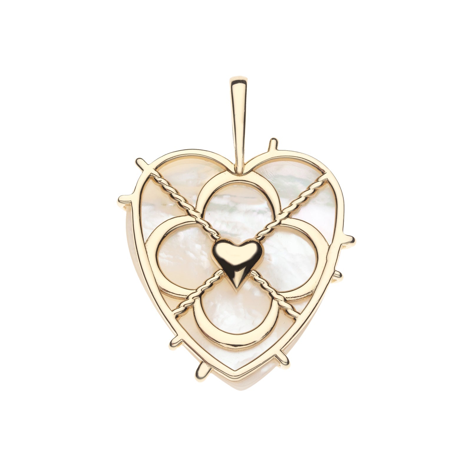LOVE Carry Your Heart Pendant in Mother of Pearl