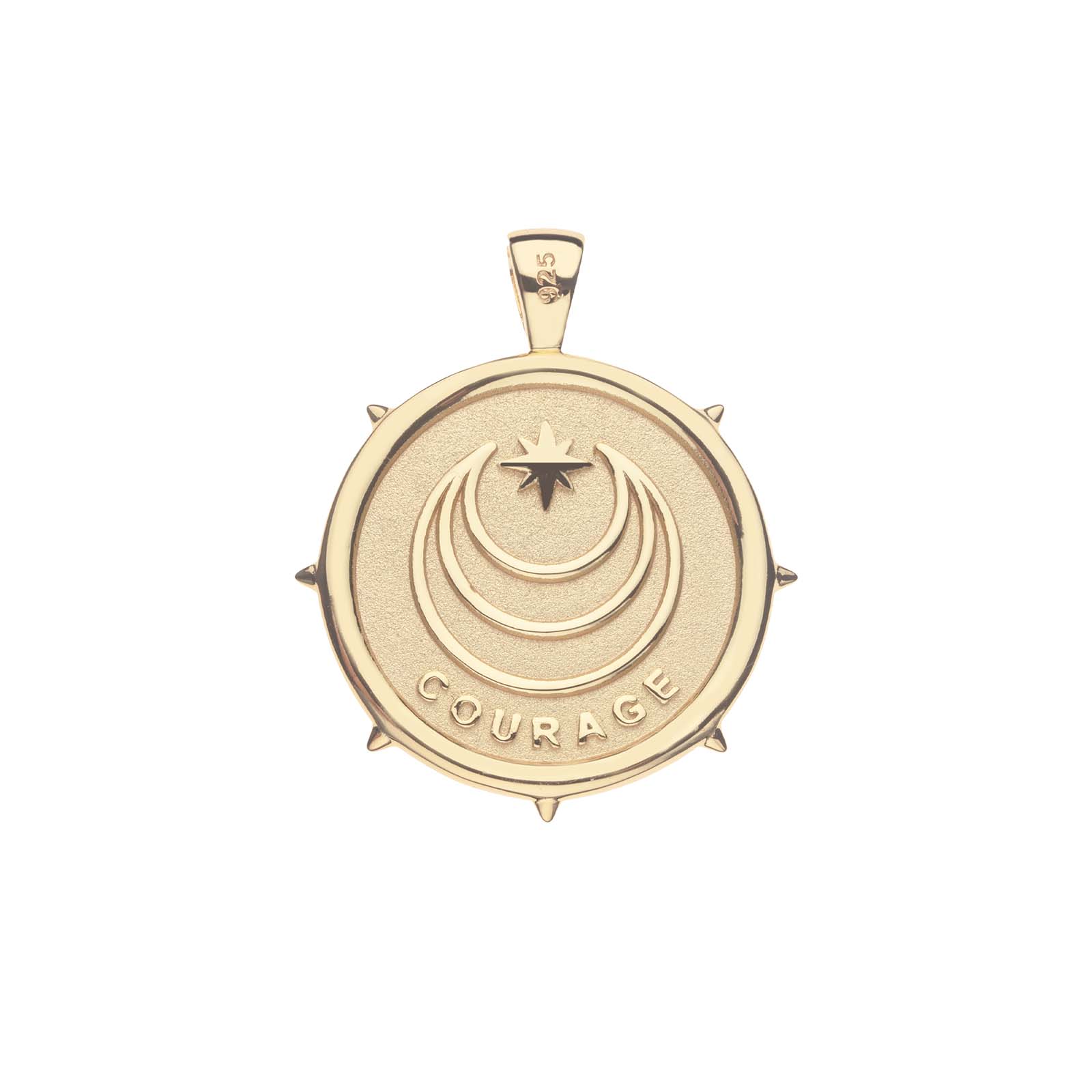 COURAGE JW Original Pendant Coin in Solid Gold