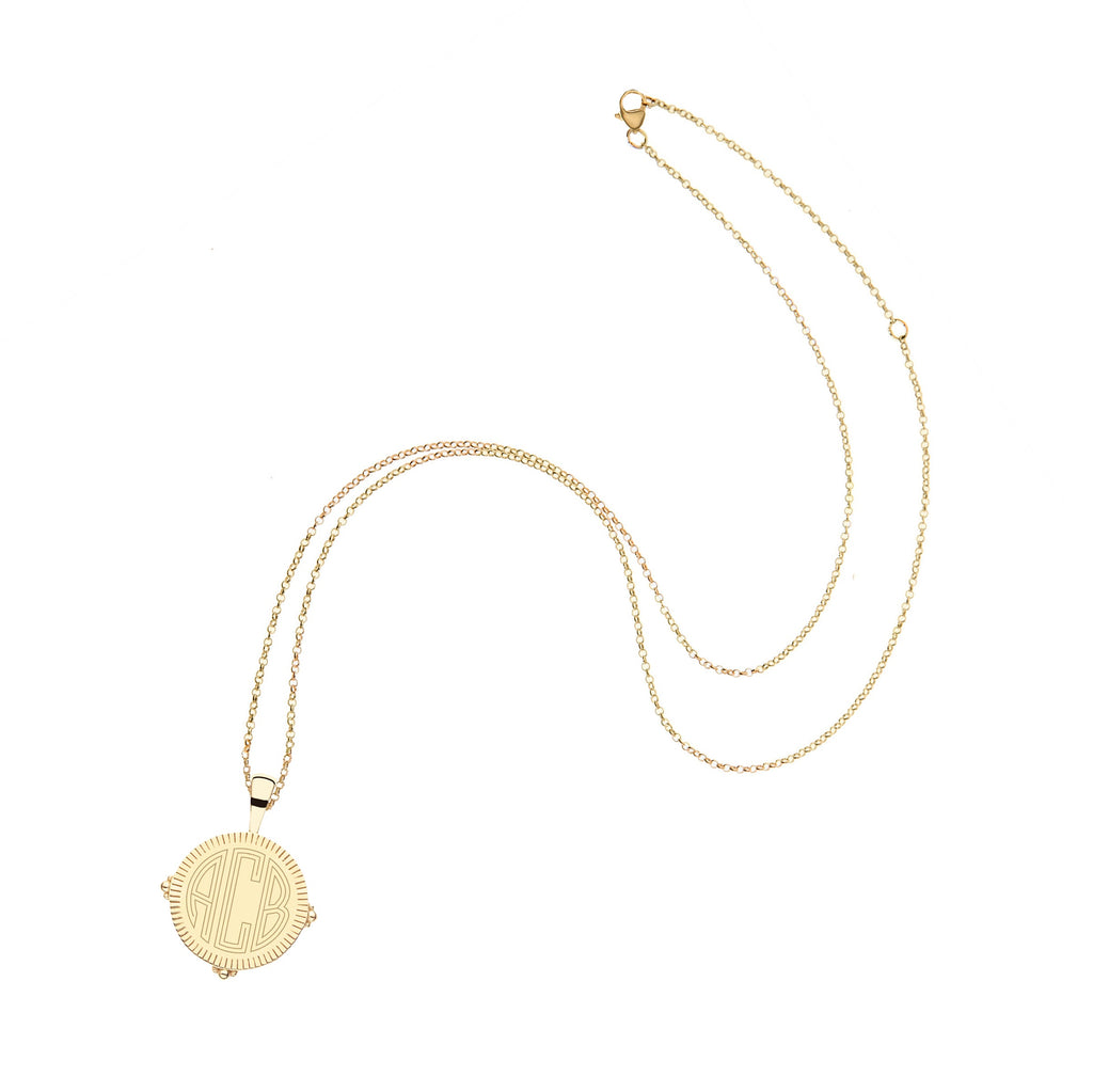 Personalized Petite Coin Pendant