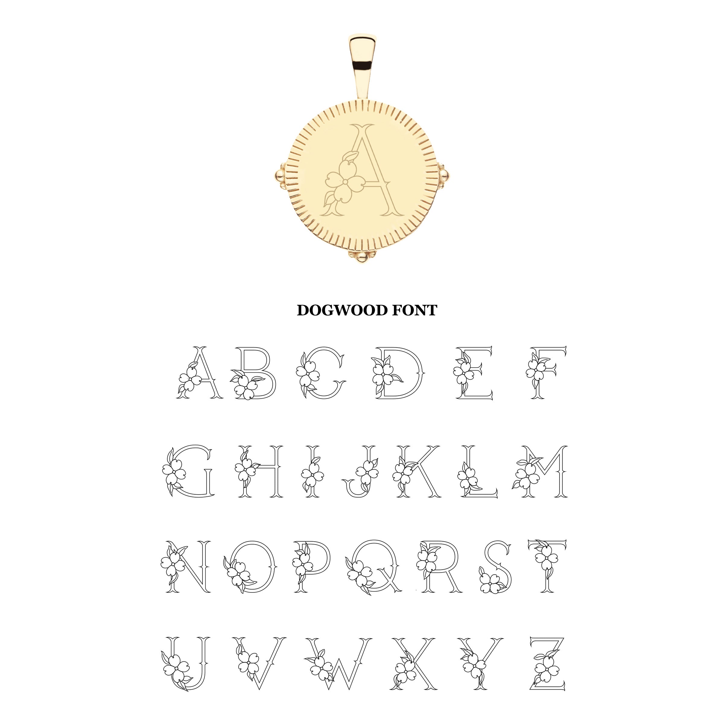 Personalized Petite Coin Pendant