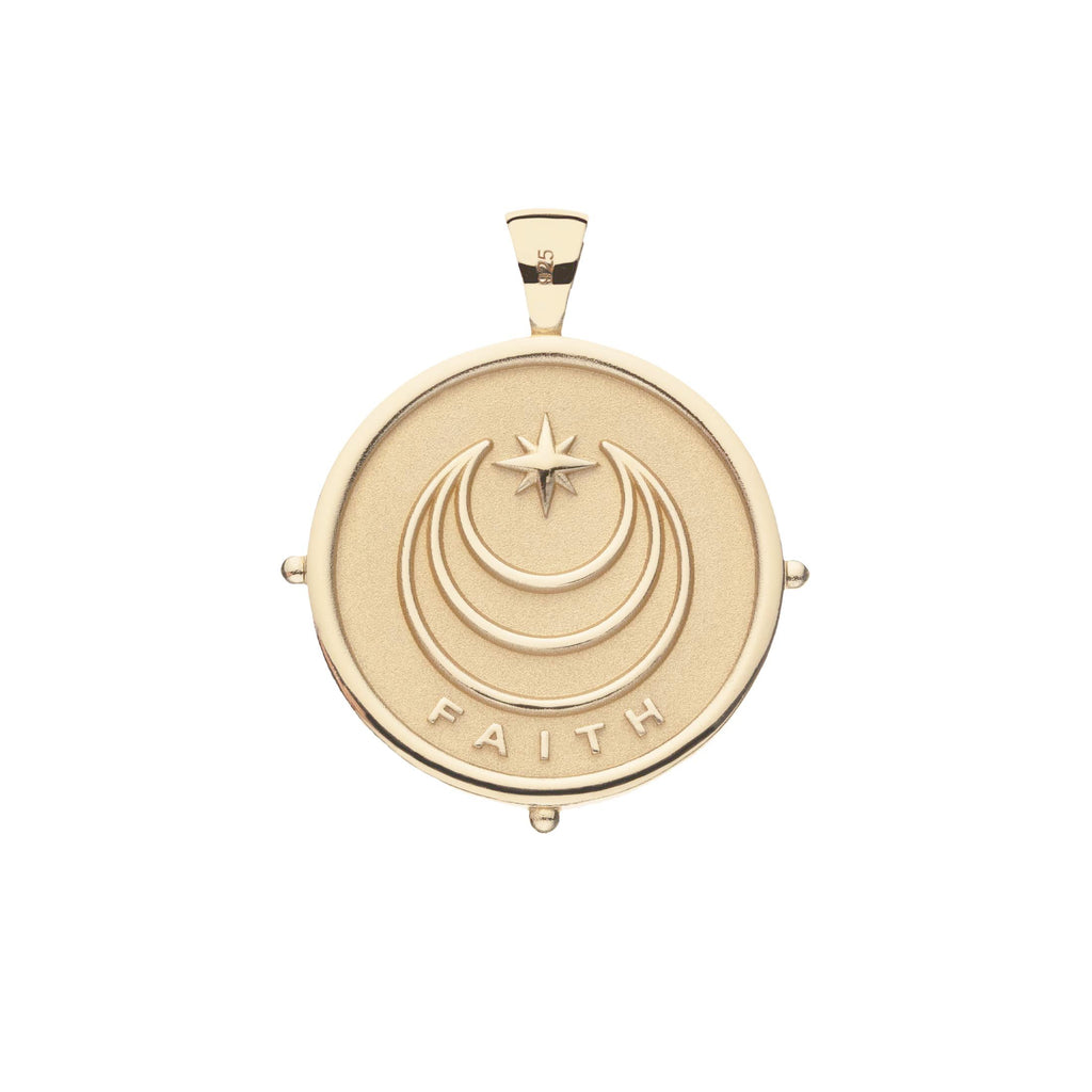 FAITH JW Original Pendant Coin in Solid Gold