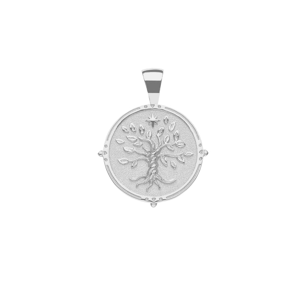 FAITH JW Small Pendant Coin in Silver