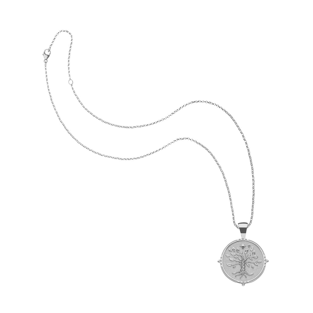 FAITH JW Small Pendant Coin in Silver