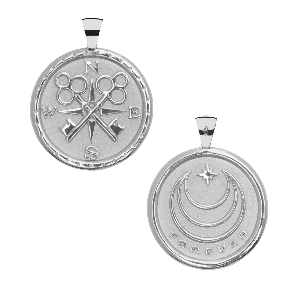 FOREVER JW Original Pendant Coin in Silver