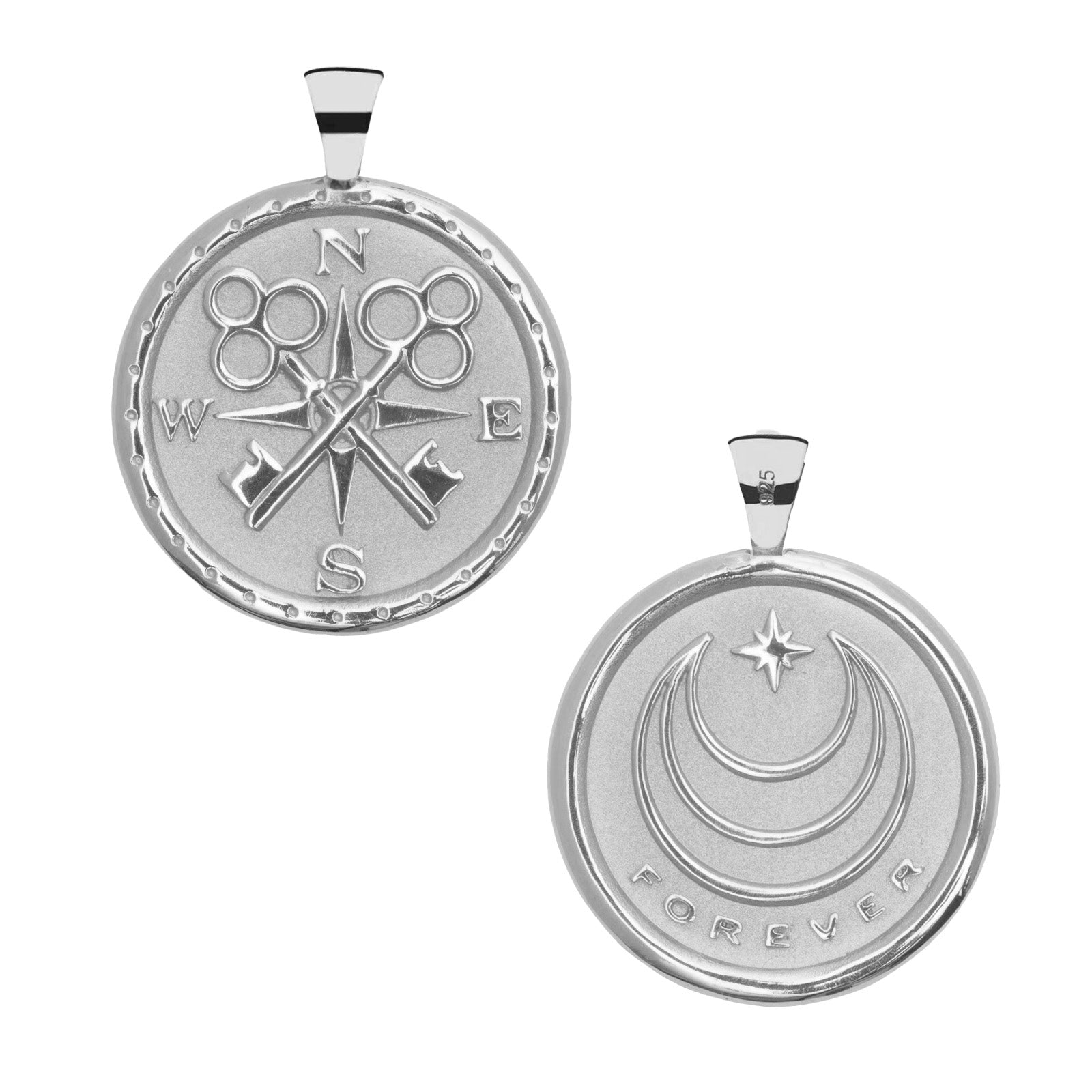 FOREVER JW Original Pendant Coin in Silver