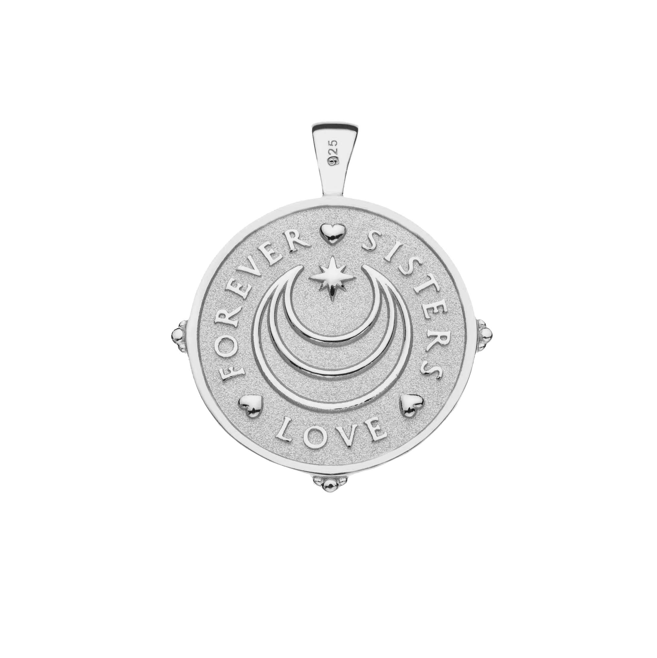 SISTERS Forever JW Original Pendant Coin in Silver