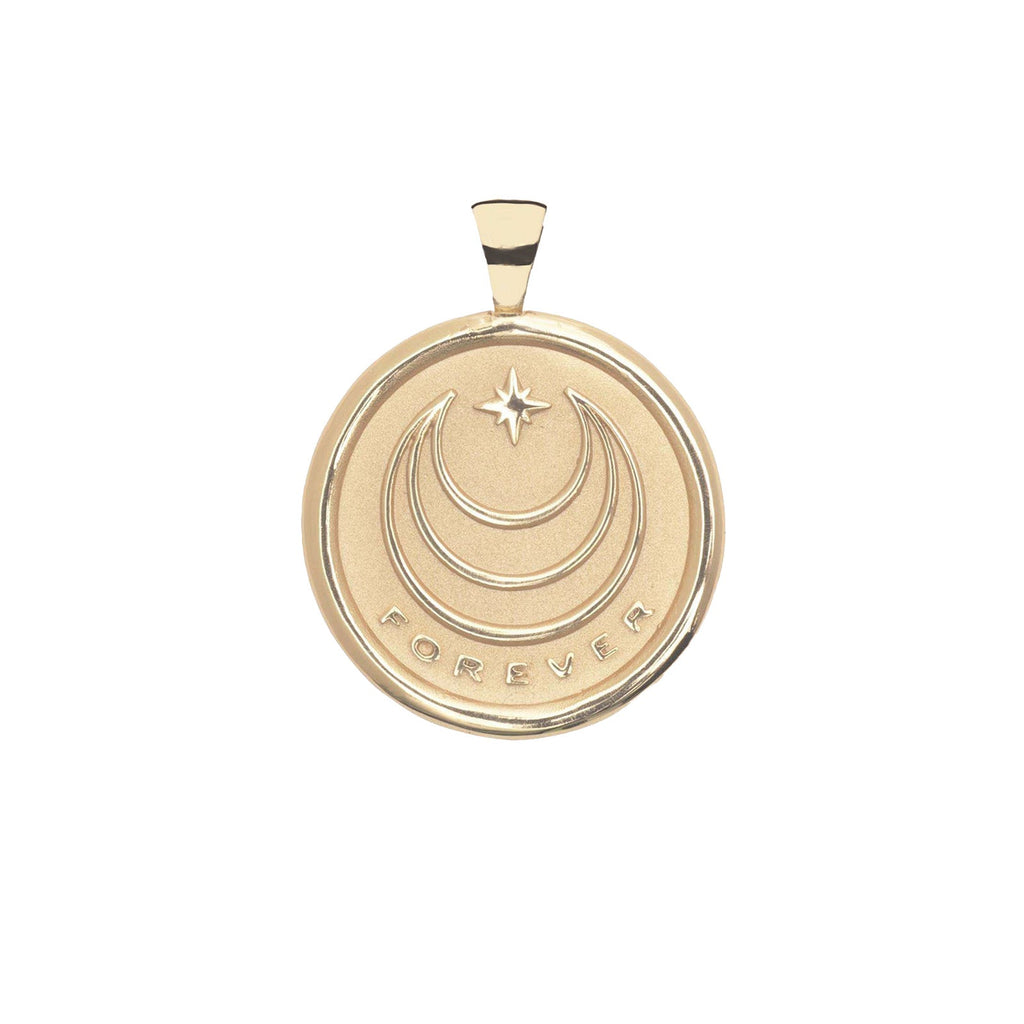 FOREVER JW Original Pendant Coin in Solid Gold