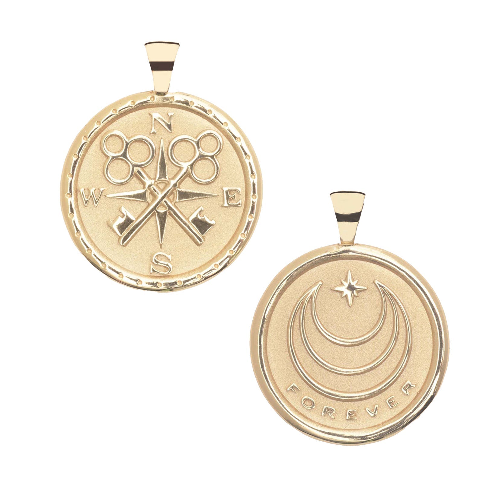 FOREVER JW Original Pendant Coin in Solid Gold
