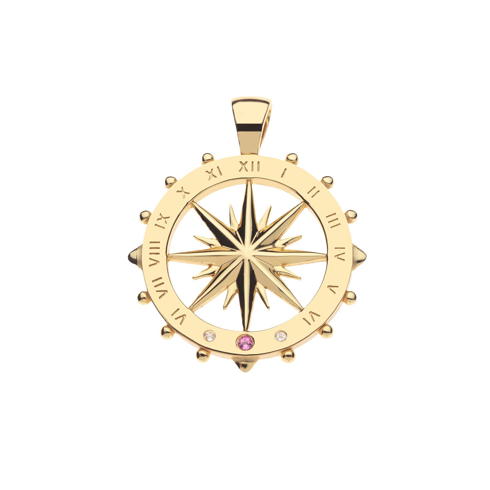 FOREVER Sundial Cutout Coin Pendant
