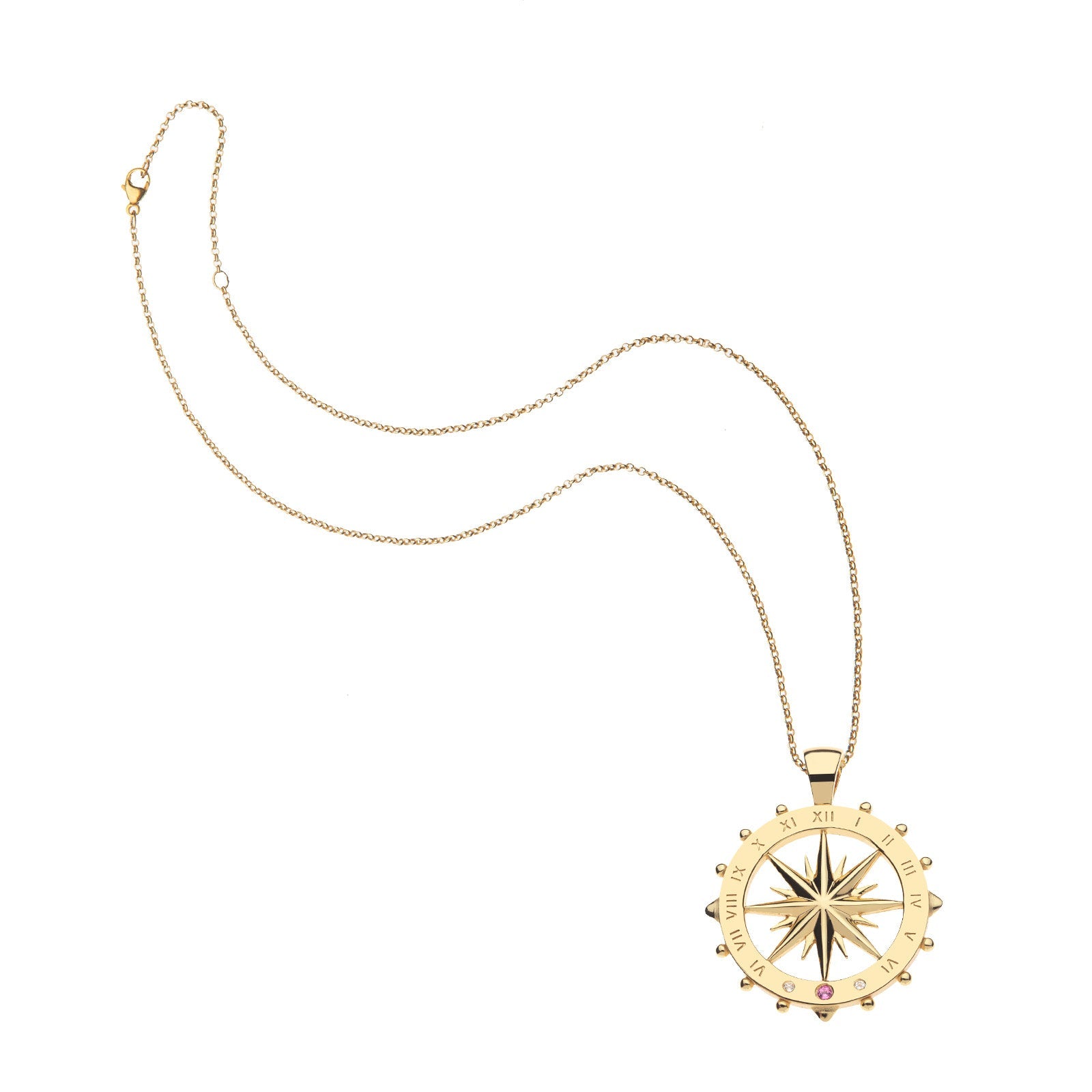 FOREVER Sundial Cutout Coin Pendant