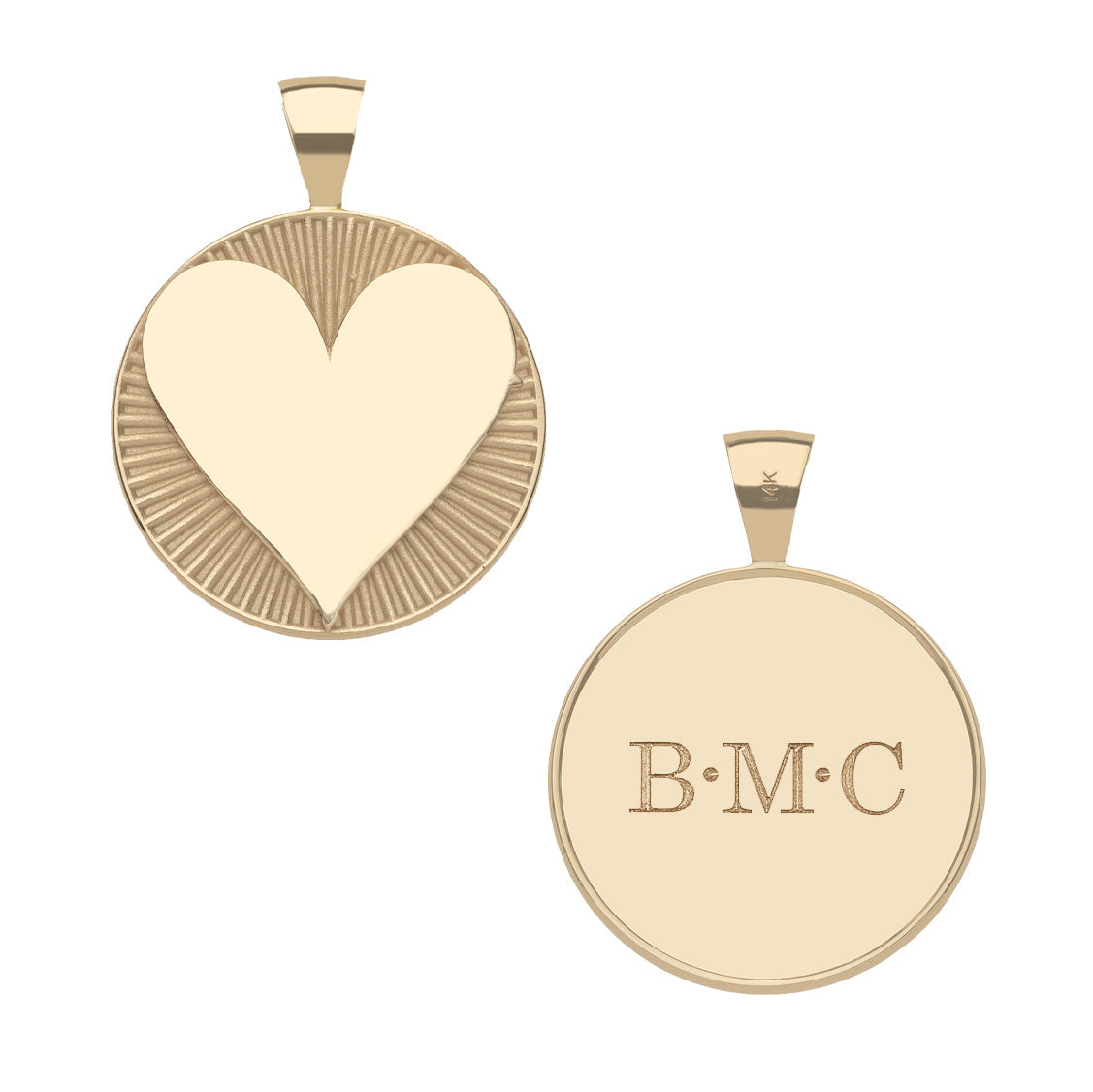 LOVE Hearts Find Me Love Pendant 14k Gold PERSONALIZED