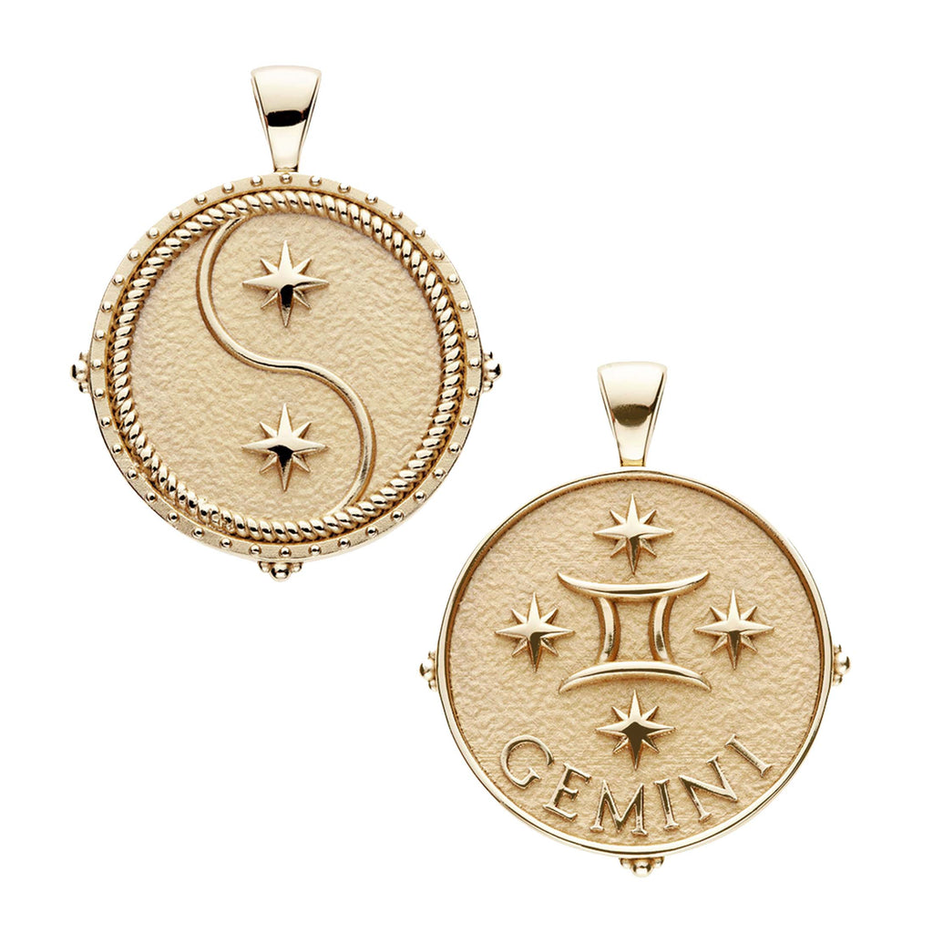GEMINI JW Zodiac Pendant Coin - May 21 - Jun 20