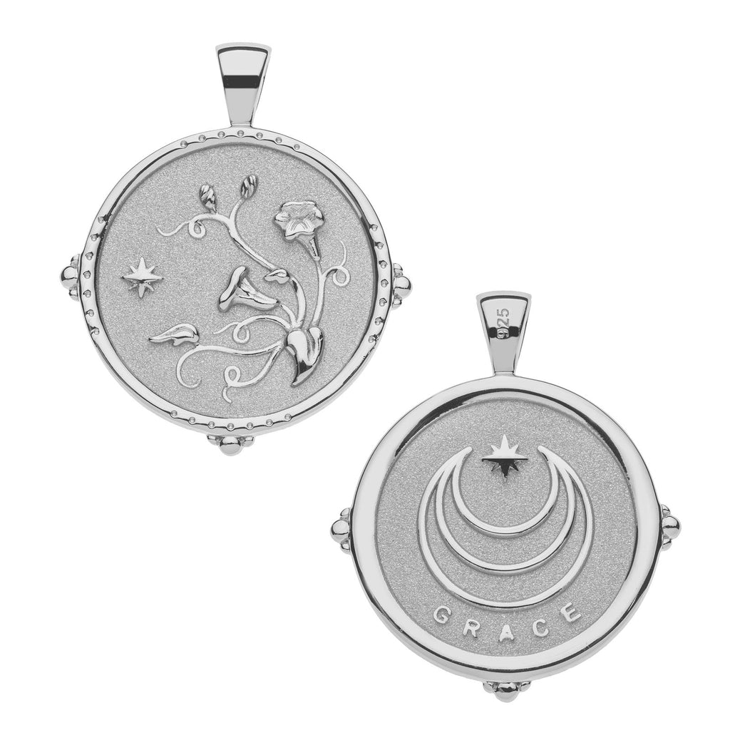 GRACE JW Original Pendant Coin in Silver