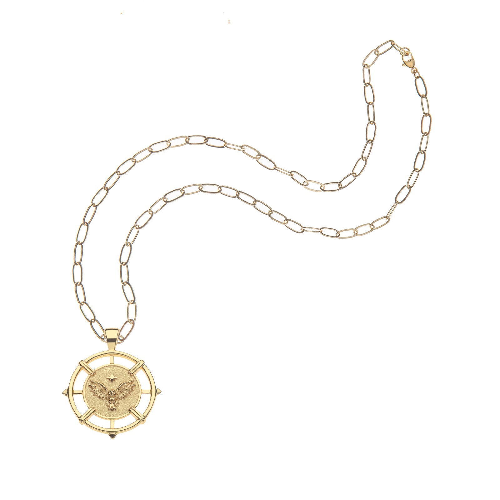 GRACE Owl JW Original Pendant Coin