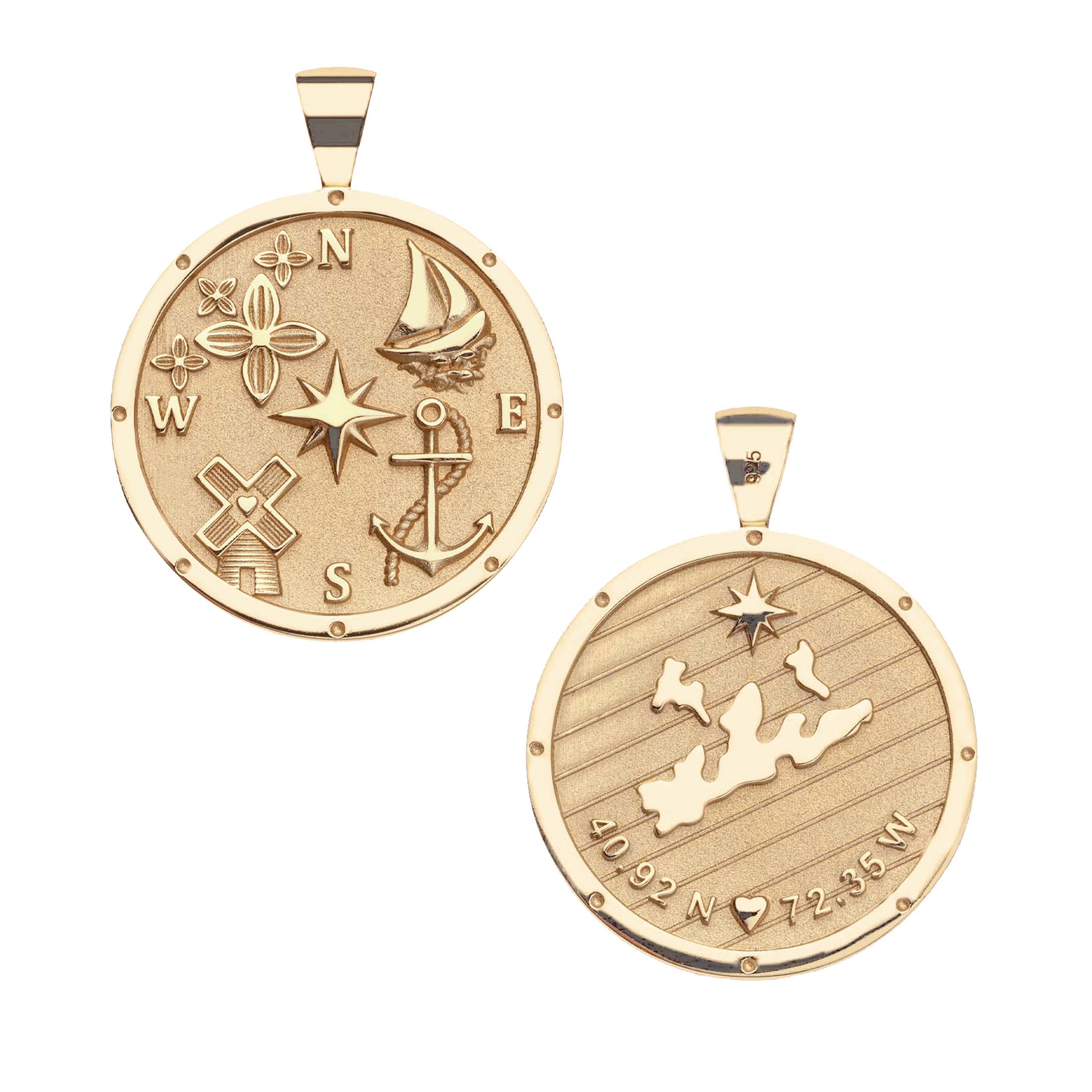 THE HAMPTONS JW Original Pendant Coin