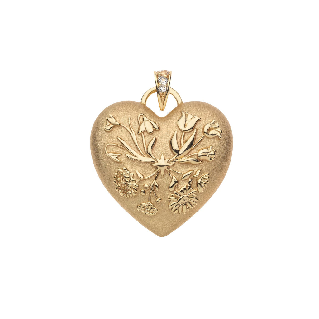 HOPE Through All the Seasons Heart Pendant