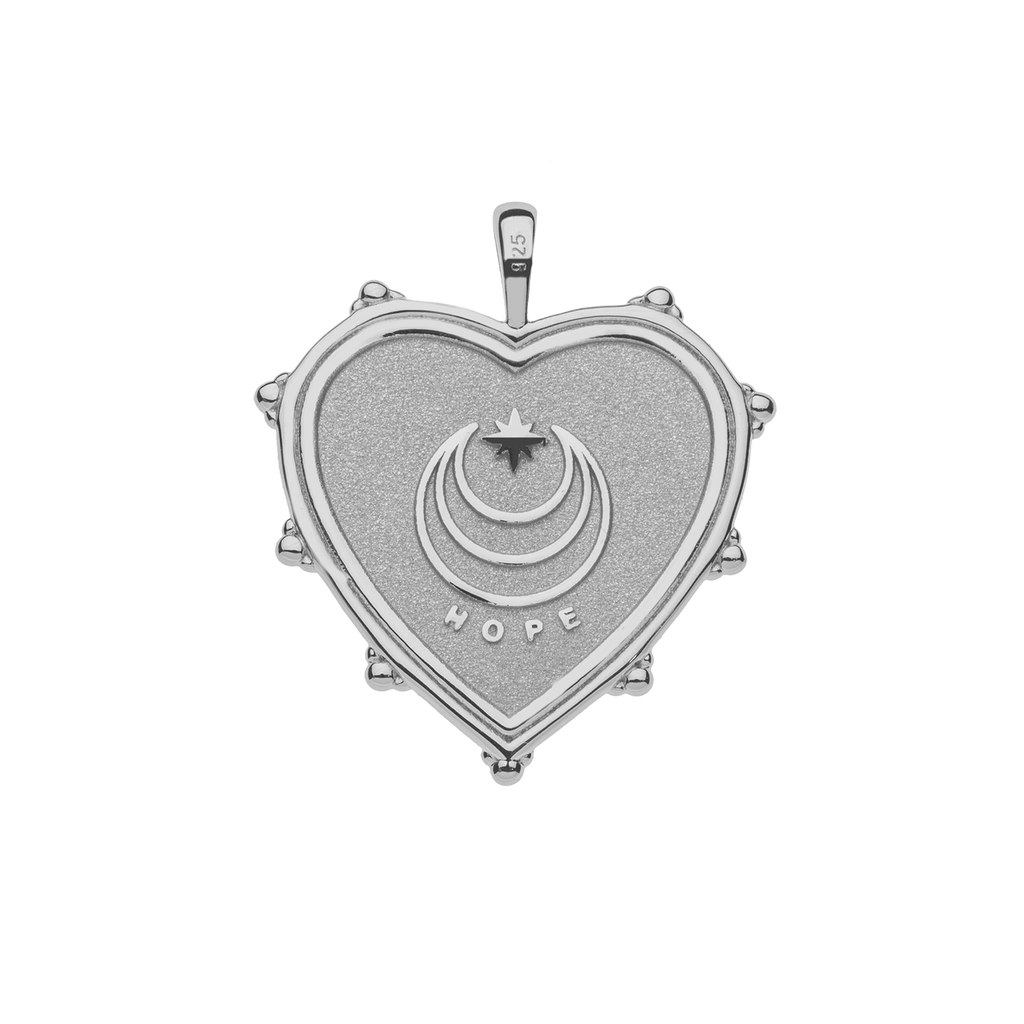 HOPE JW Heart Pendant in Silver