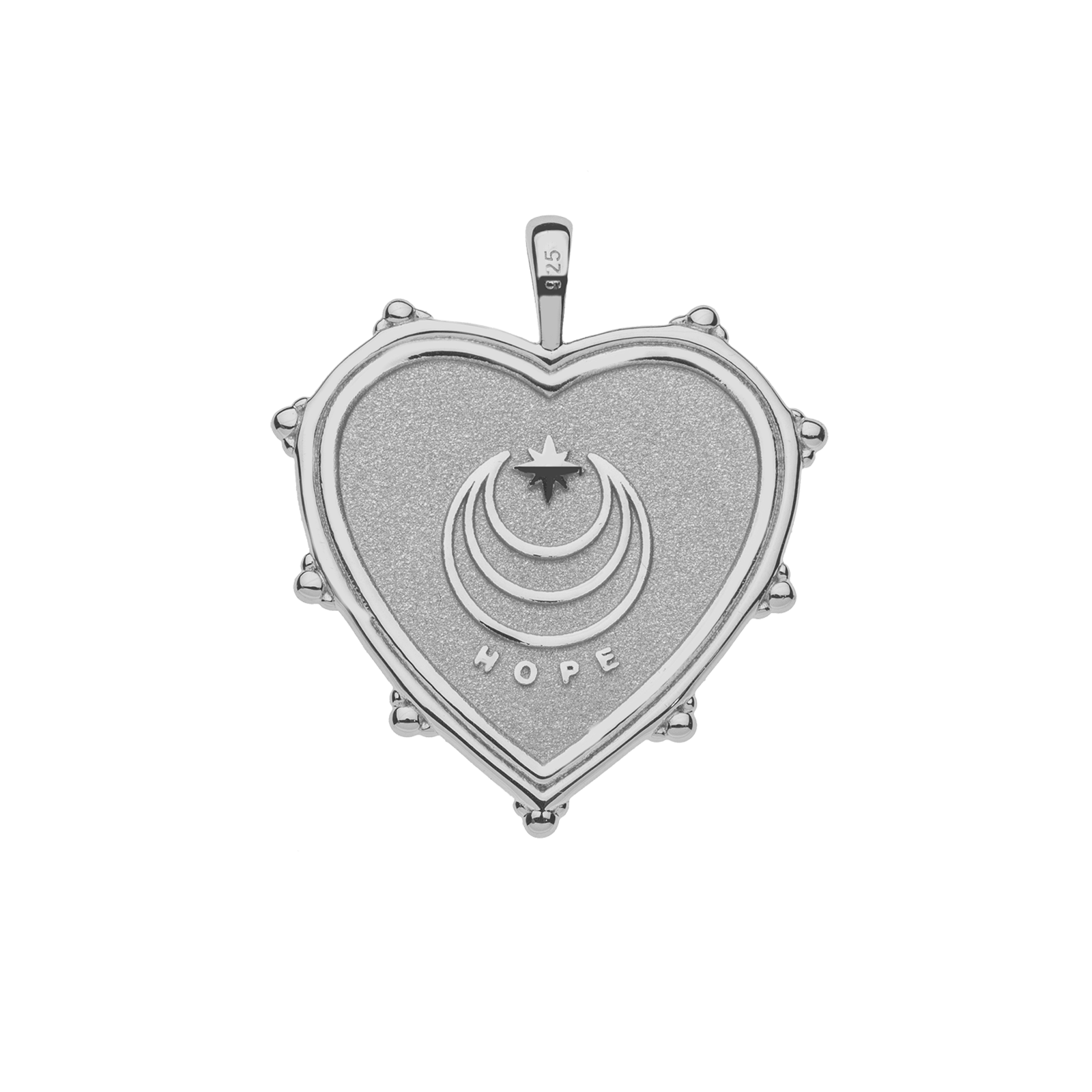 HOPE JW Heart Pendant in Silver