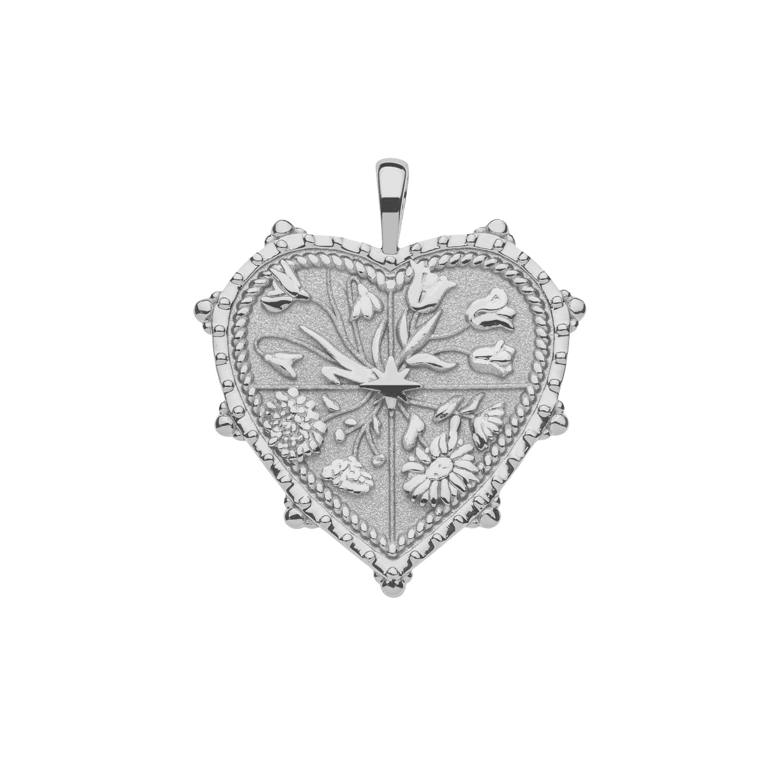 HOPE JW Heart Pendant in Silver