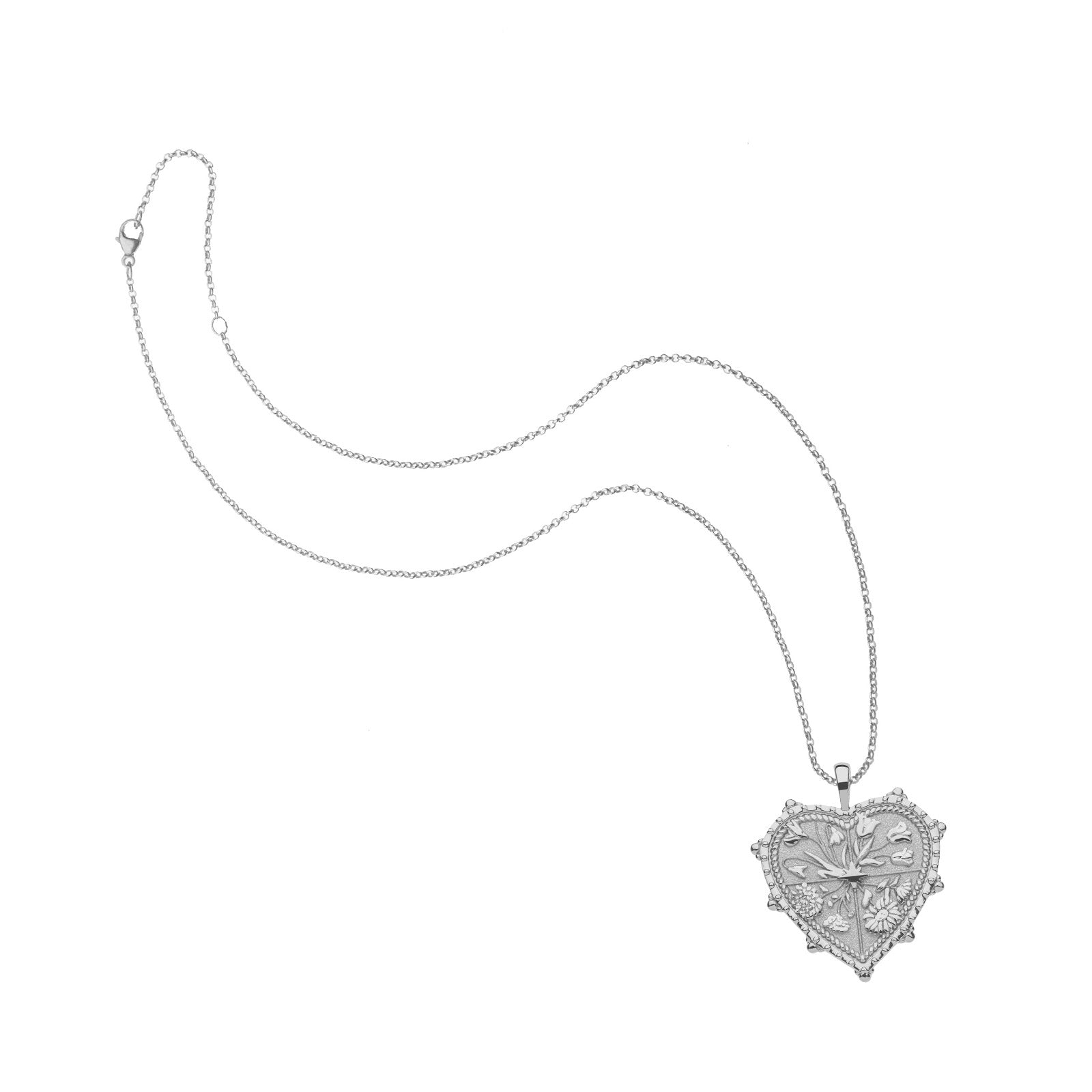 HOPE JW Heart Pendant in Silver