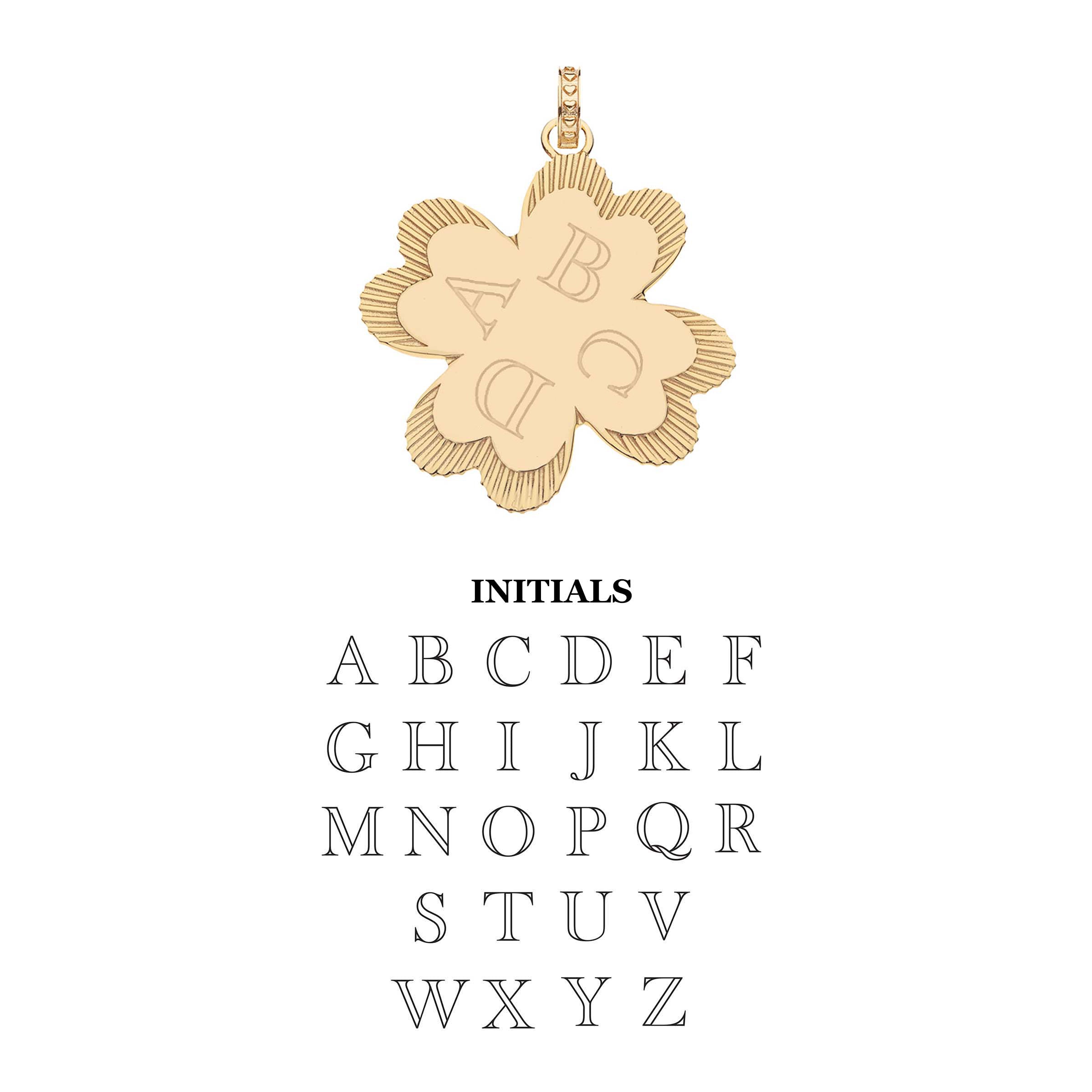 LUCKY in Love Clover Pendant with Mother of Pearl