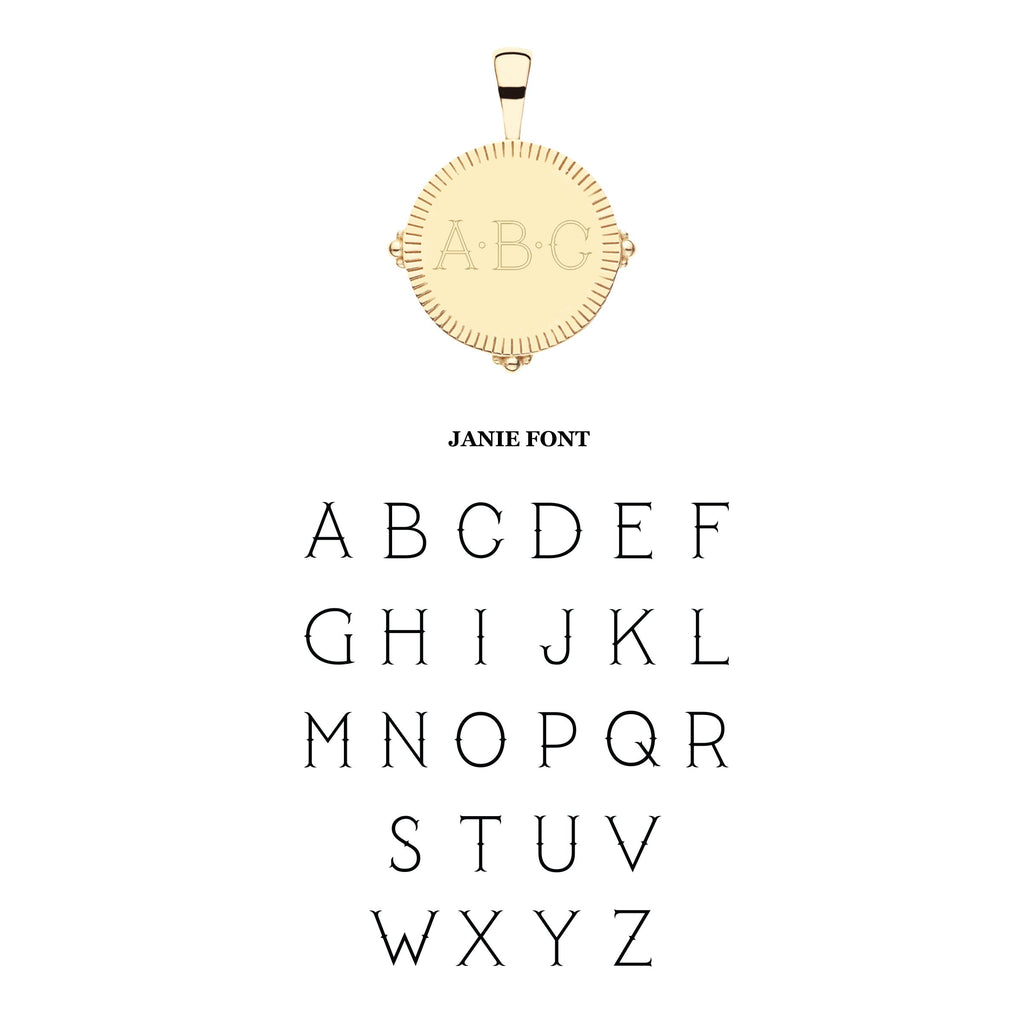 Personalized Petite Coin Pendant