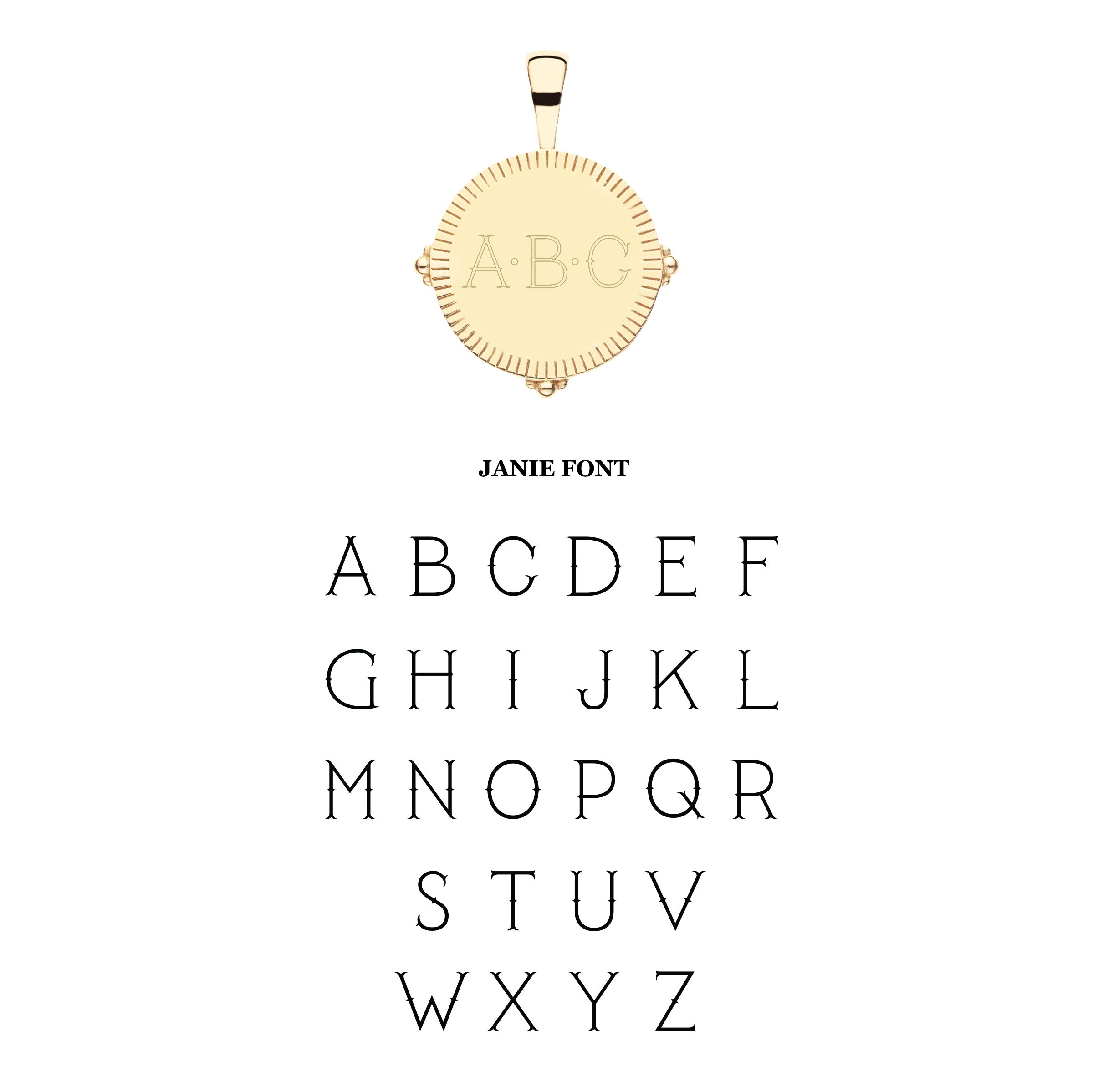 Personalized Petite Coin Pendant