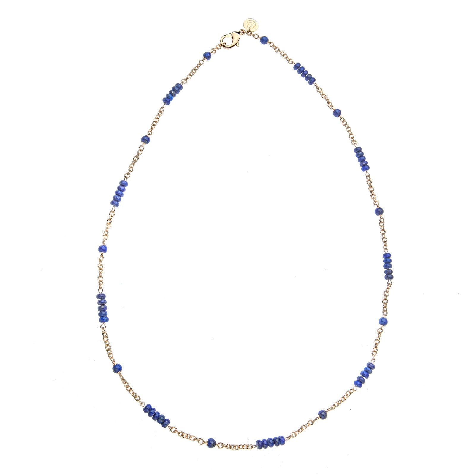 Jewel Box Carved Lapis Station Necklace