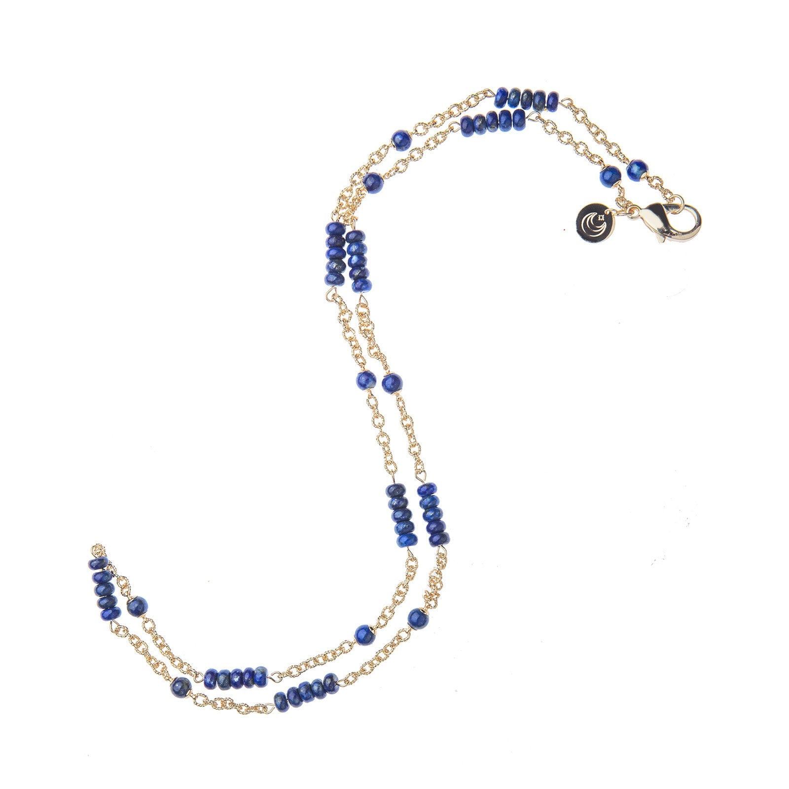 Jewel Box Carved Lapis Station Necklace