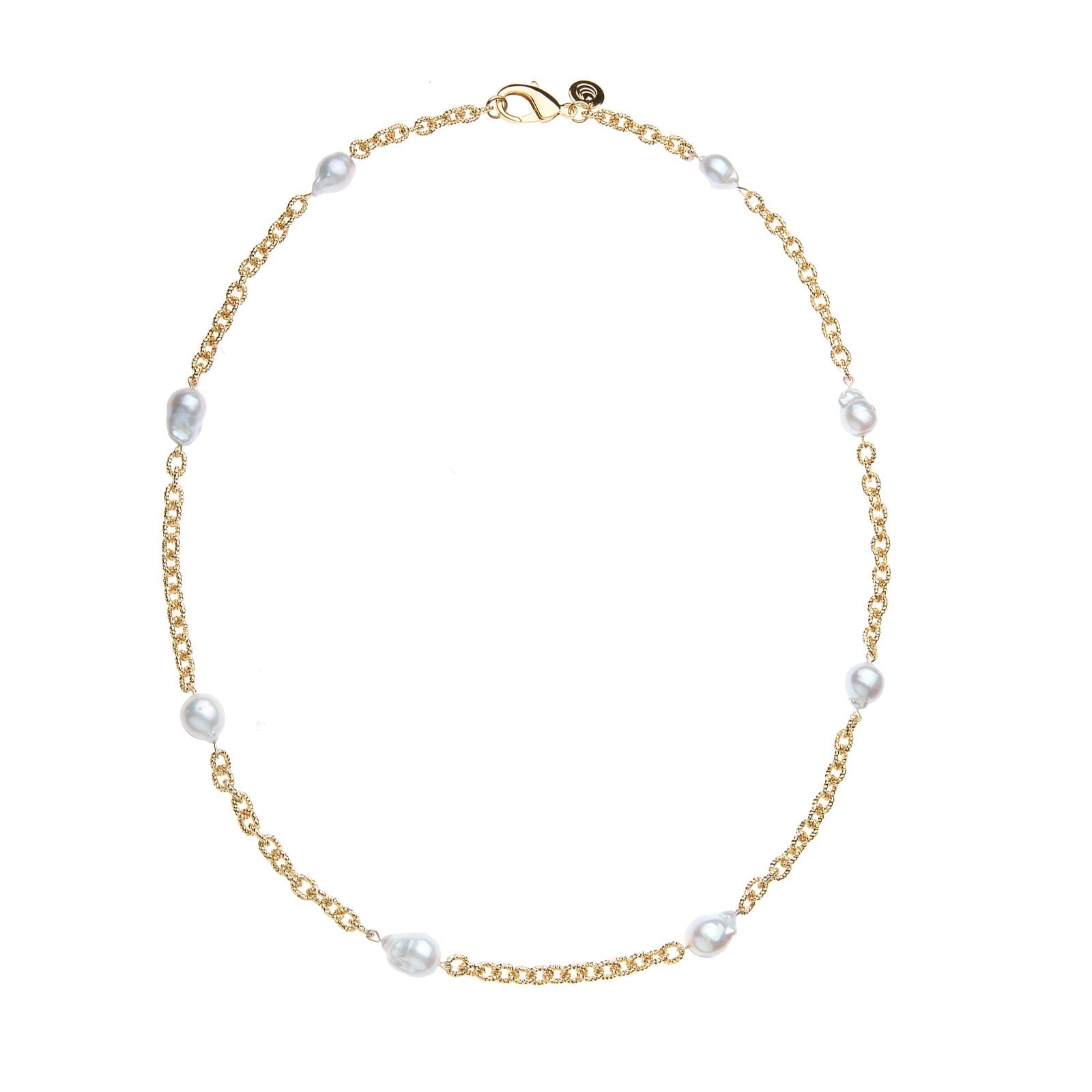 Jewel Box Pearl Station Necklace
