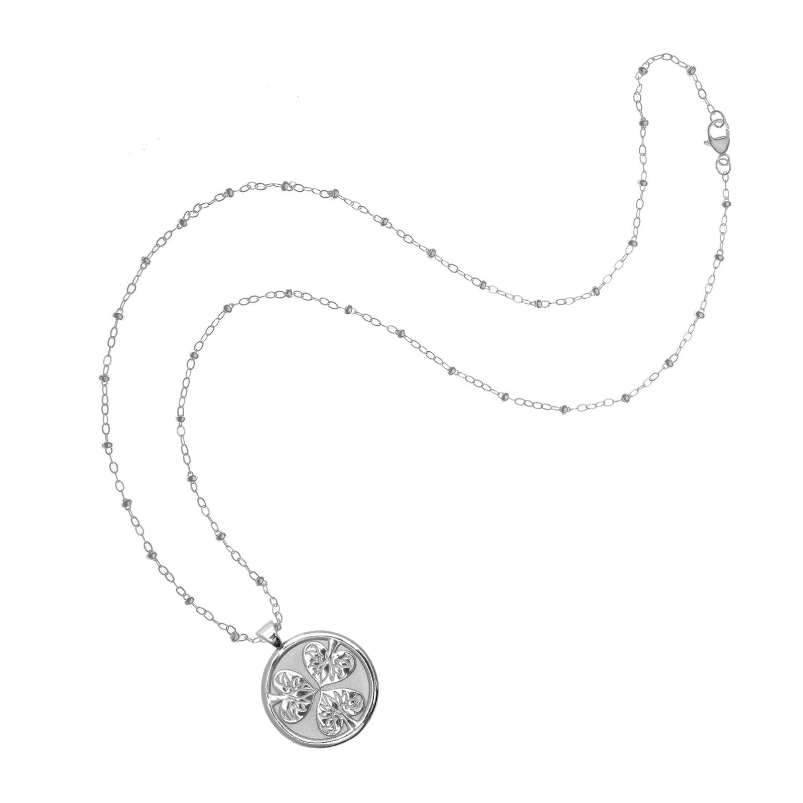 JOY JW Small Pendant Coin in Silver