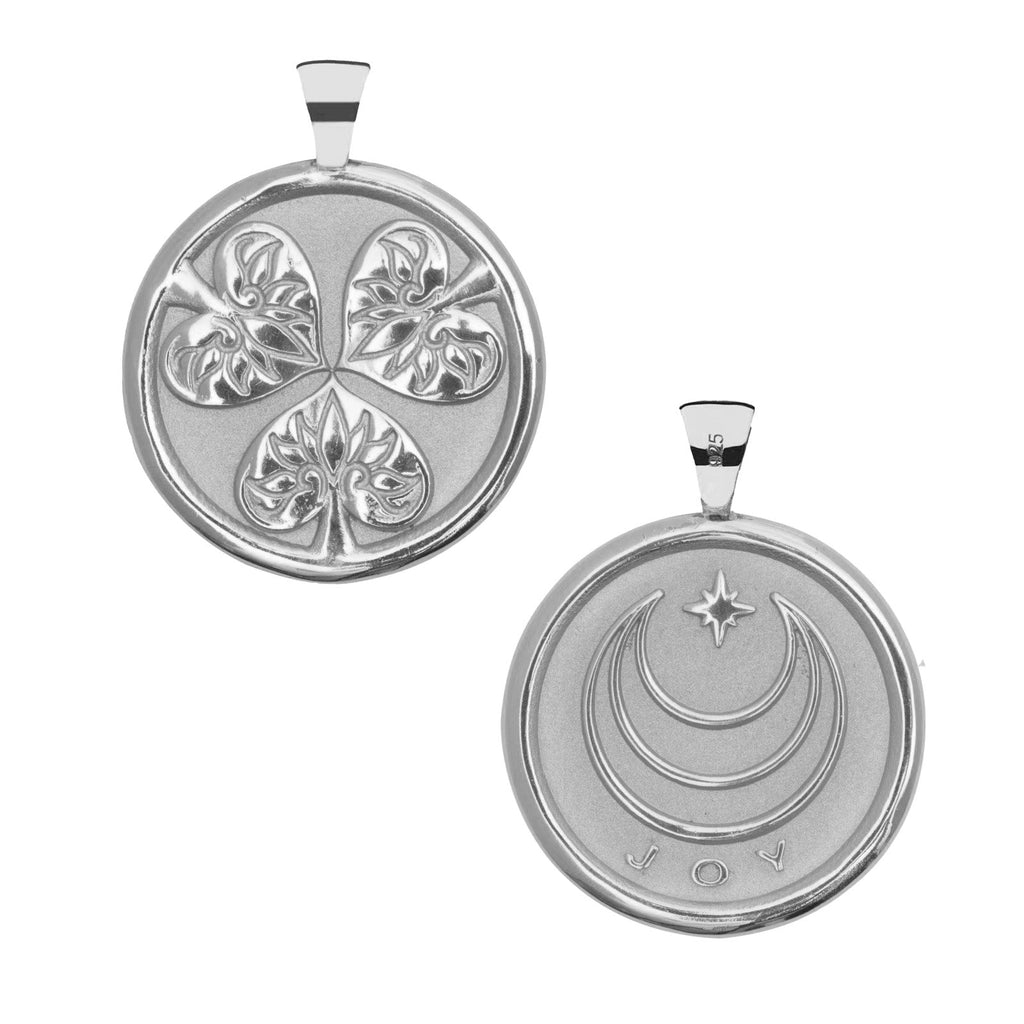 JOY JW Original Pendant Coin in Silver