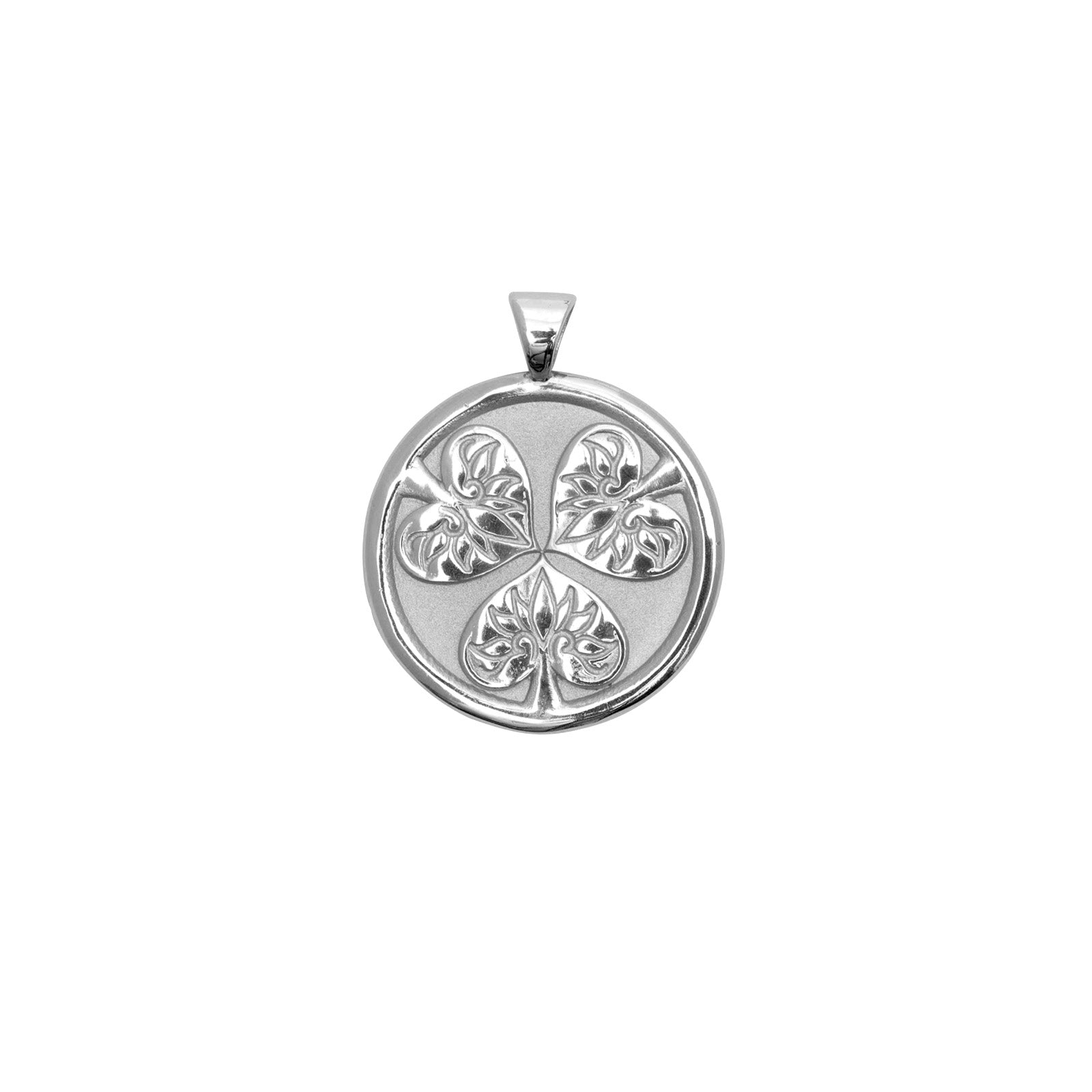 JOY JW Small Pendant Coin in Silver
