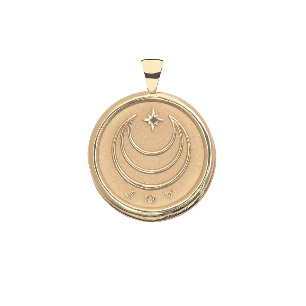 JOY JW Original Pendant Coin in Solid Gold