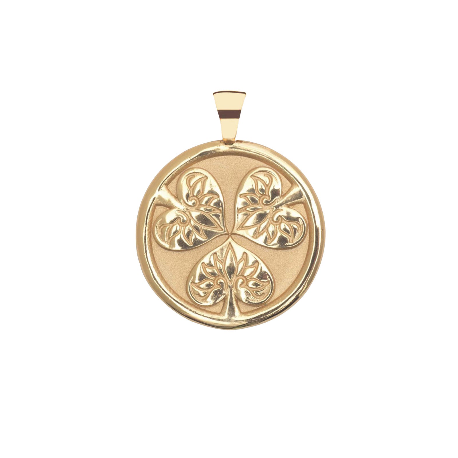 JOY JW Original Pendant Coin in Solid Gold